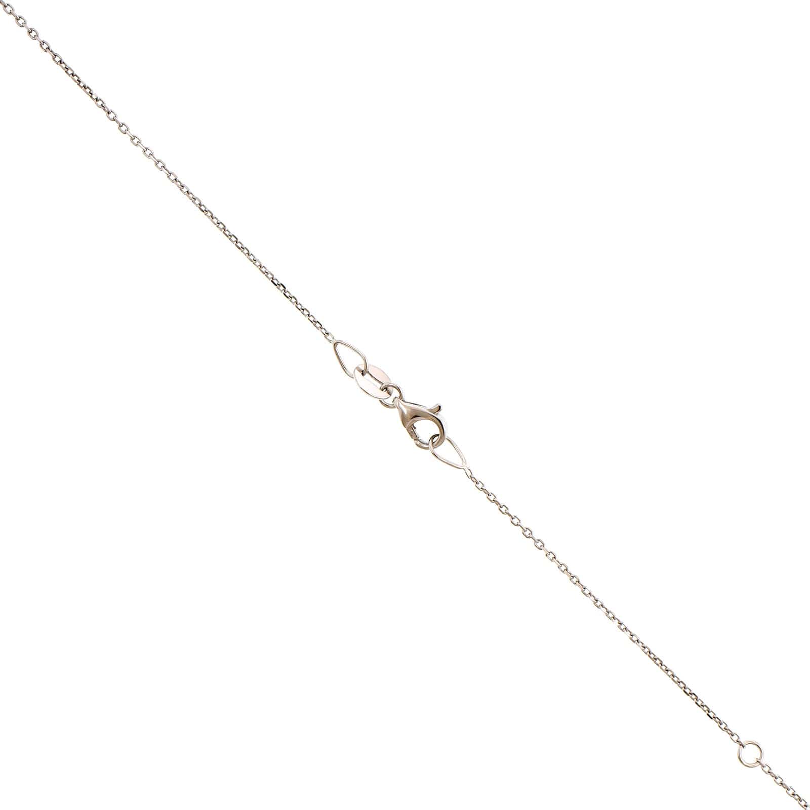 18K White Gold Diamond By The Yard Necklace - Image 2