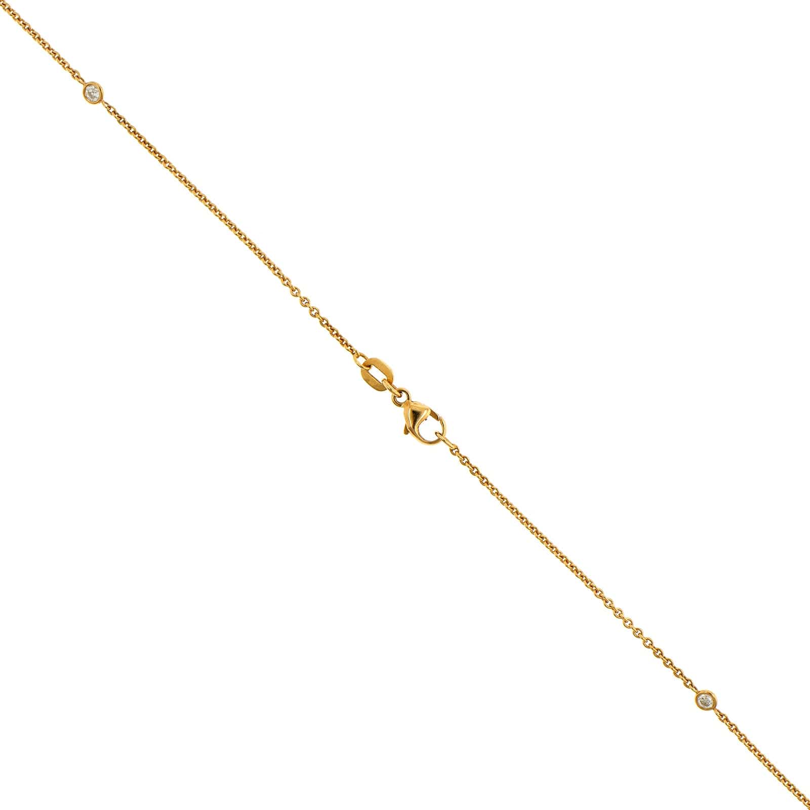 18K Yellow Gold Diamonds By The Yard Necklace - Image 3