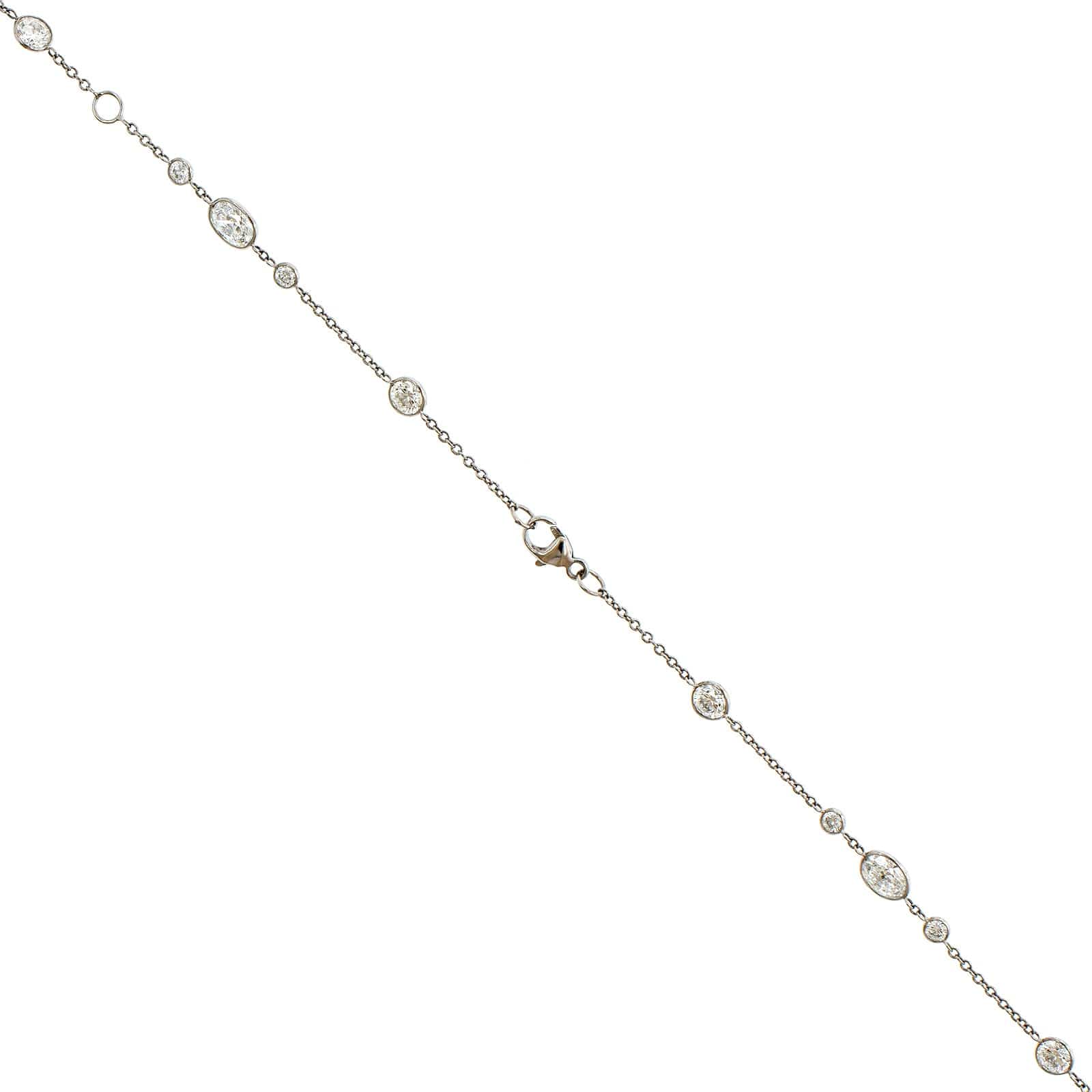 Platinum Diamonds By The Yard Necklace - Image 2