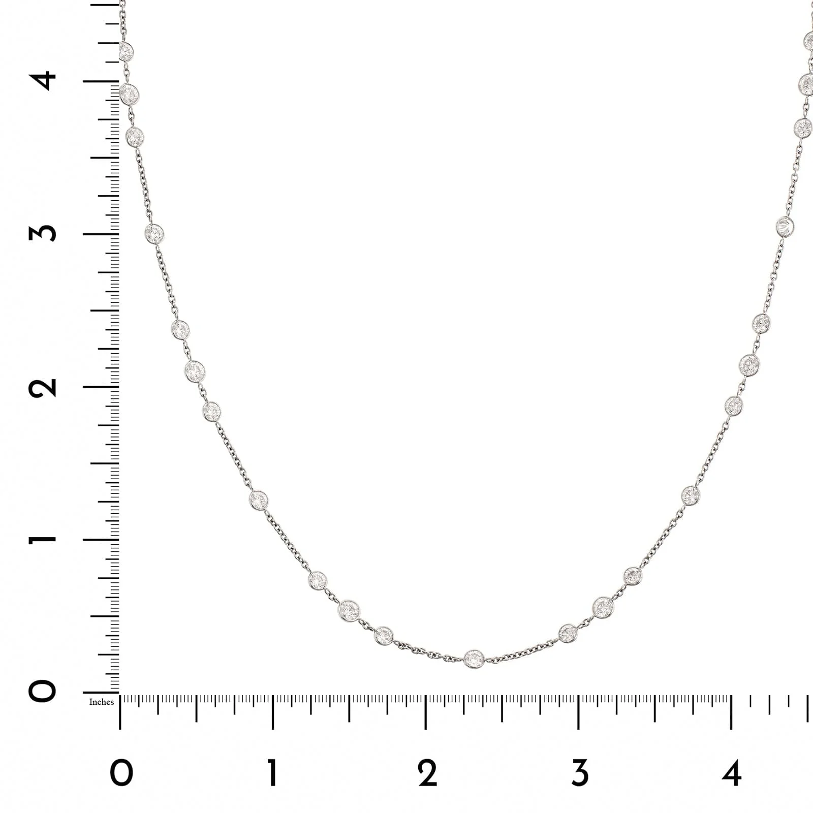 Platinum Diamonds By The Yard Necklace - Image 3