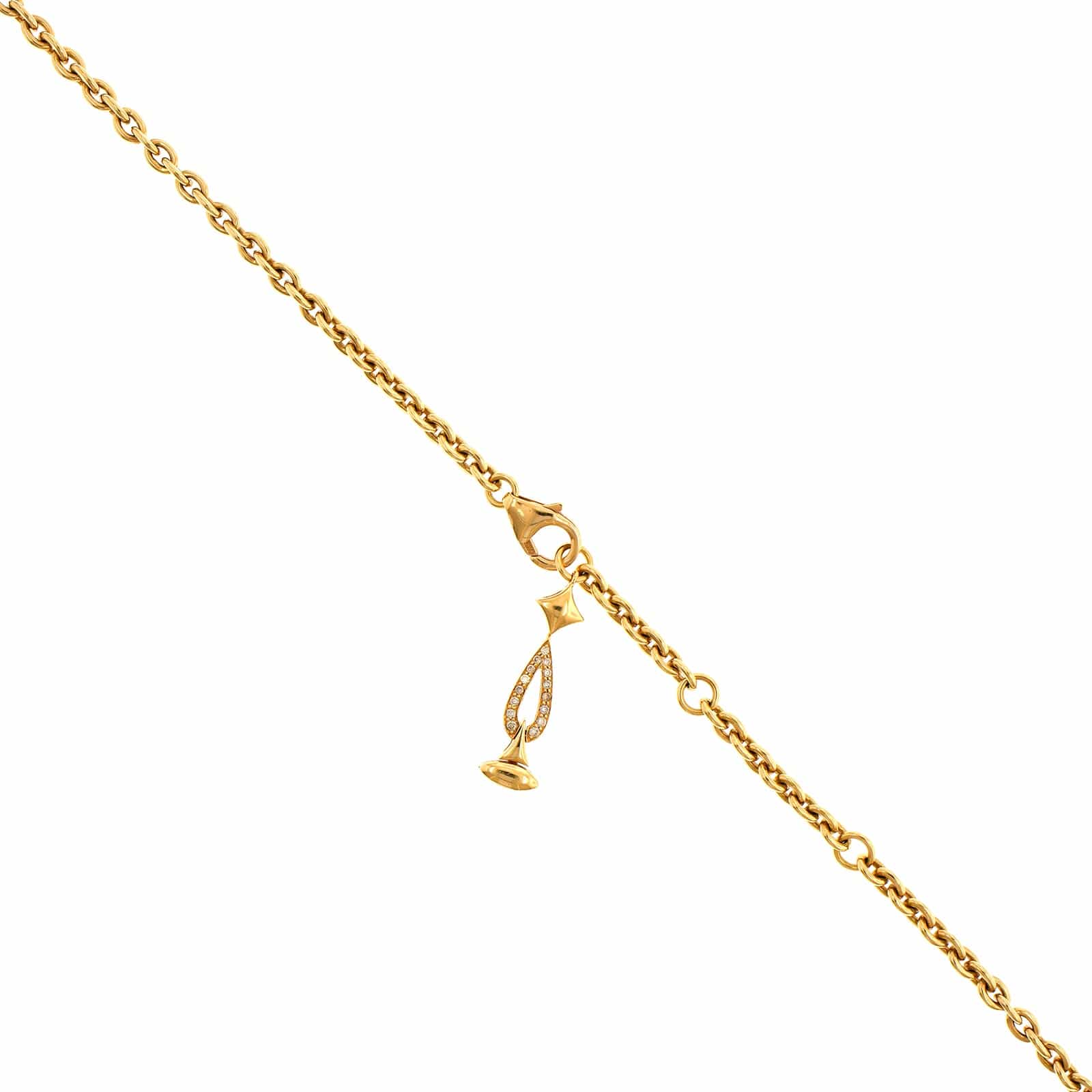 Etho Maria 18K Yellow Gold Green, Yellow, and Brown Diamond Necklace - Image 3