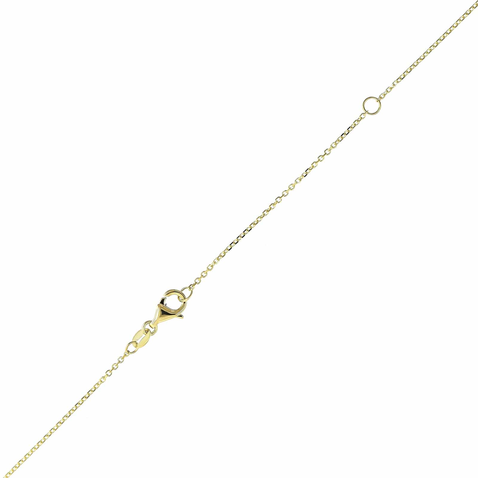 14K Yellow Gold 5 Stone Diamond By The Yard Necklace - Image 3