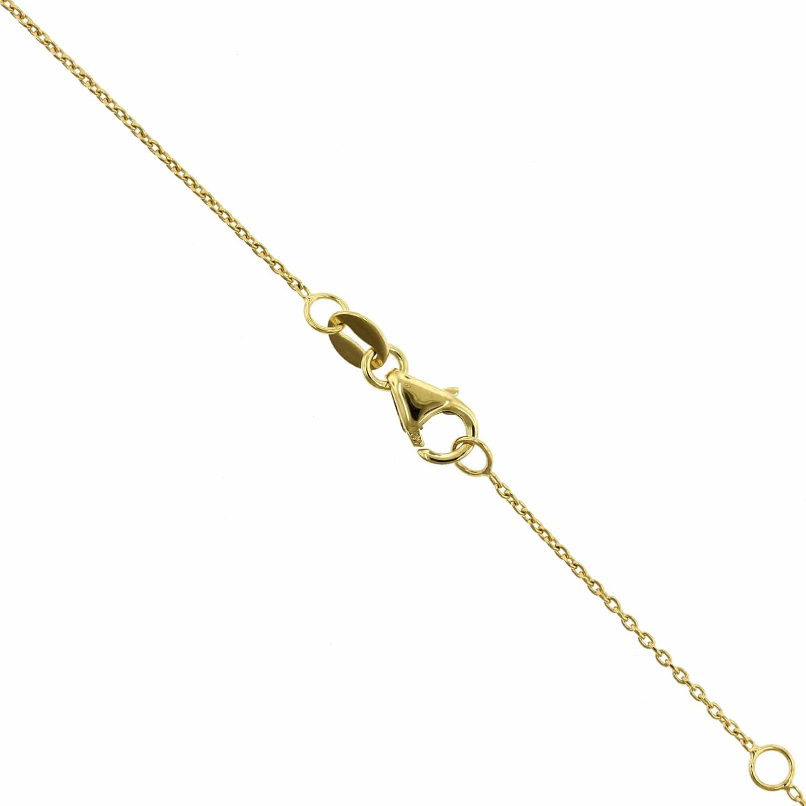 14K Yellow Gold 3 Stone Graduated Diamond Pendant - Image 3