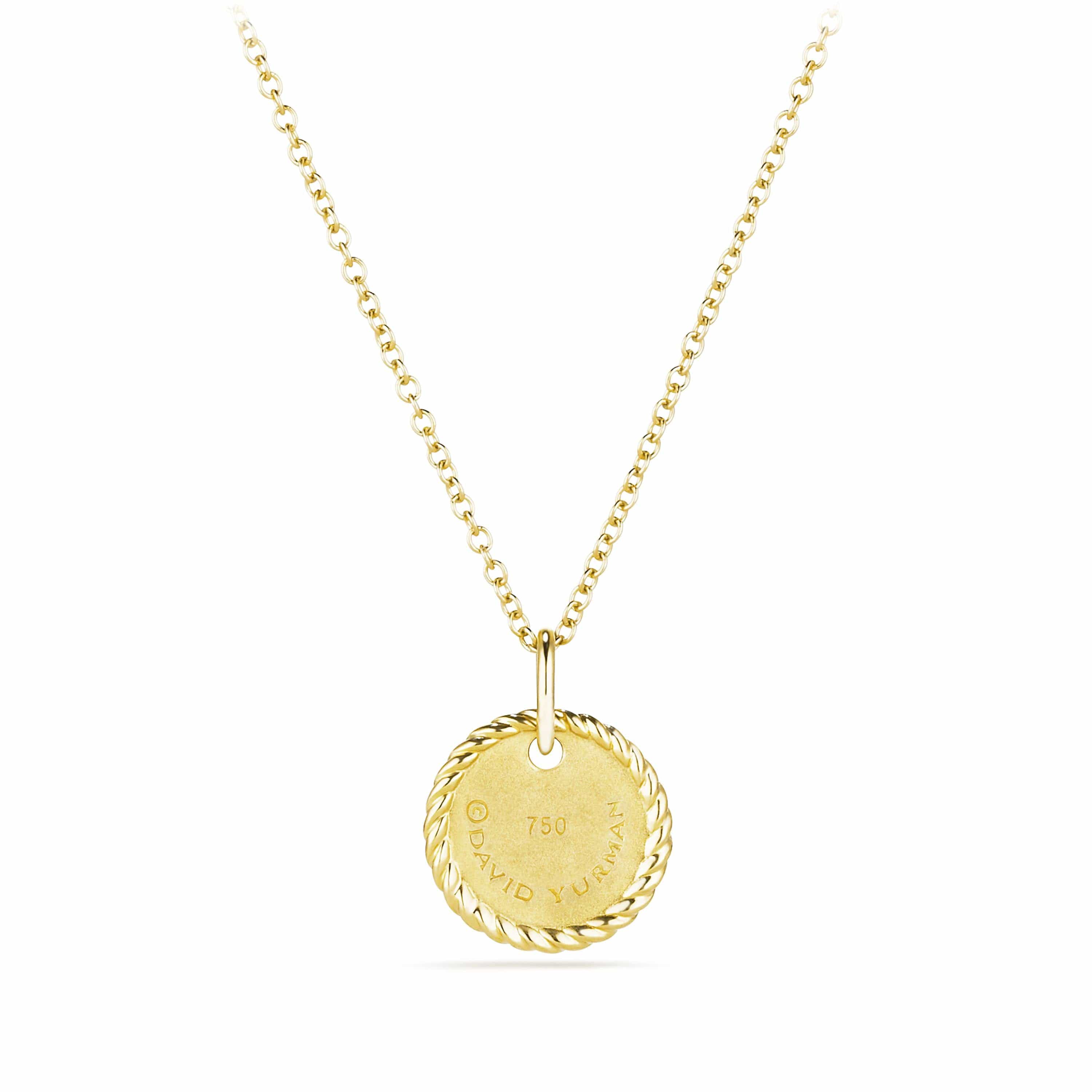 "G" Pendant with Diamonds in Gold on Chain - Image 3