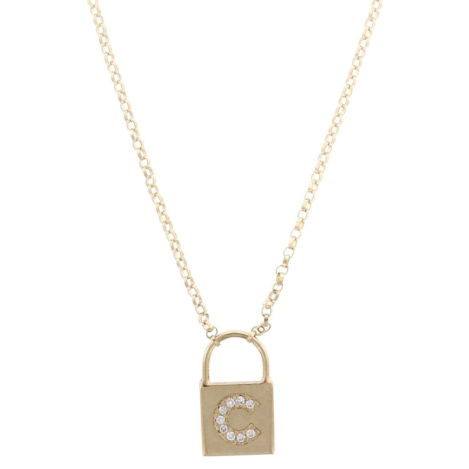 Zoe Chicco 14K Yellow Gold Initial Pendant