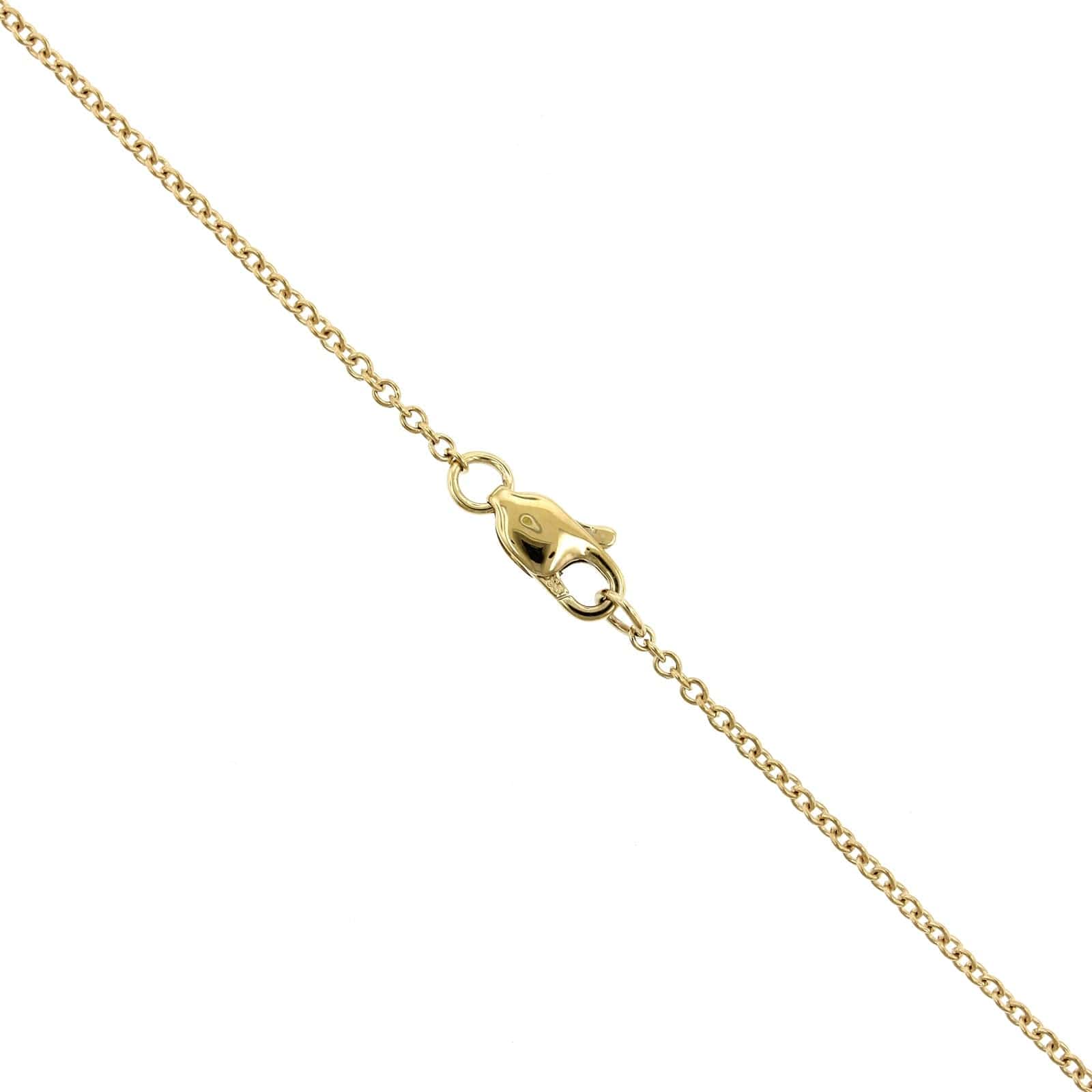 14K Two-Tone Pave Diamond Bar Necklace - Image 3