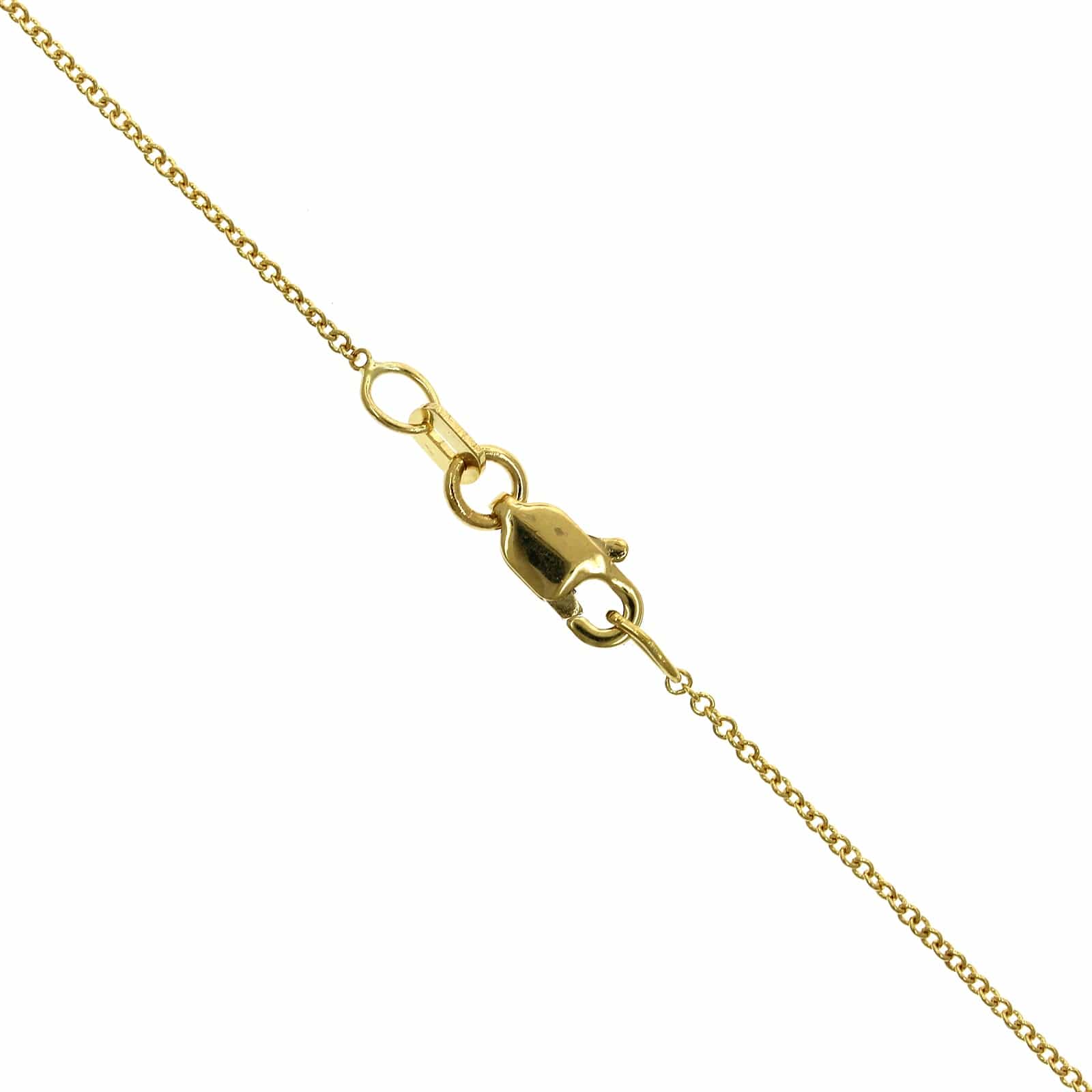 18K Yellow Gold Marquise Cut Diamond Pendant - Image 3
