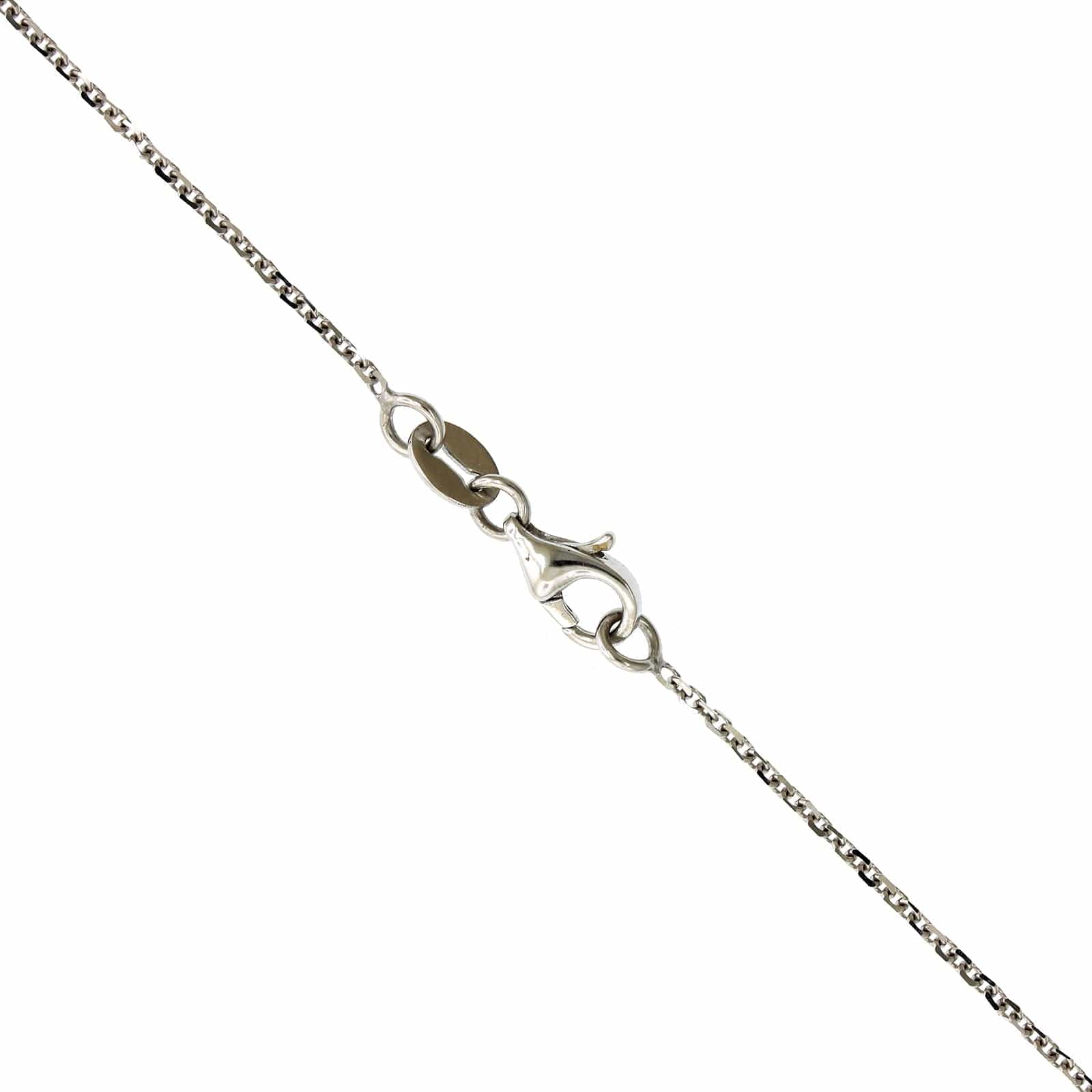 18K White Gold Double Diamond Halo Pendant - Image 3