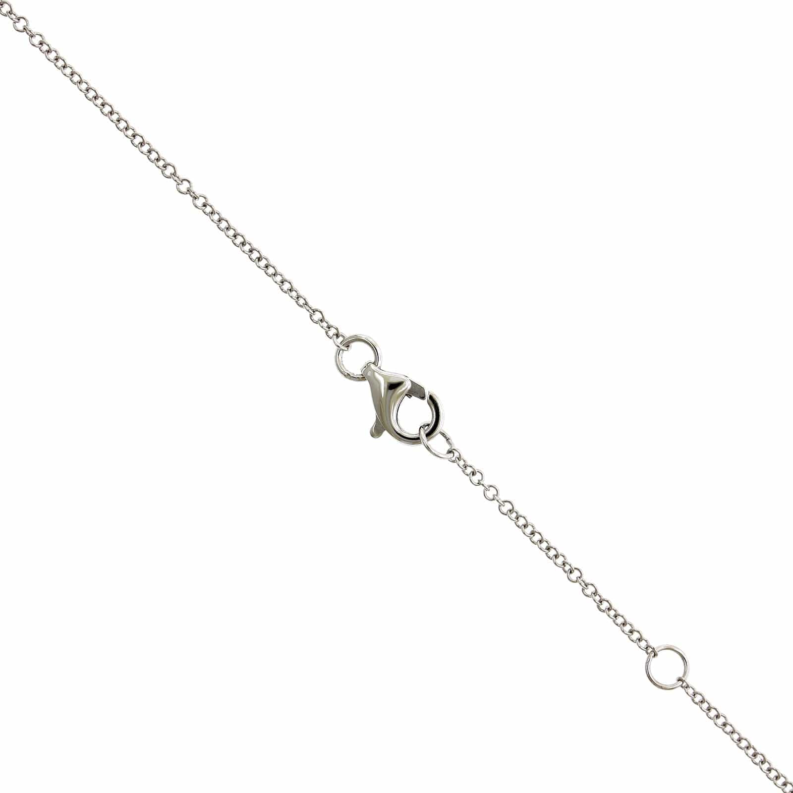 14K White Gold Diamond Infinity Necklace - Image 3