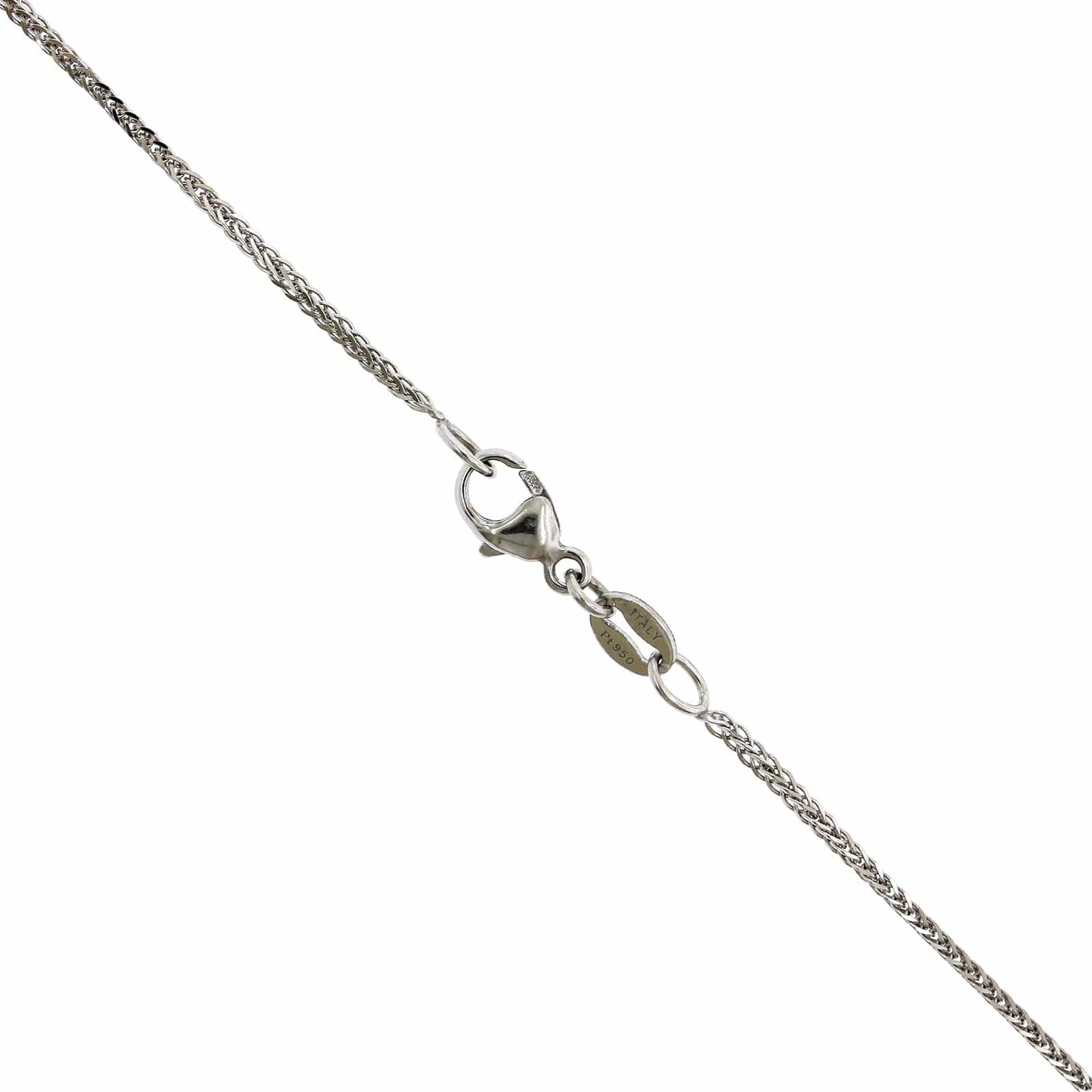 Platinum Pear Shape Diamond Halo Pendant - Image 3