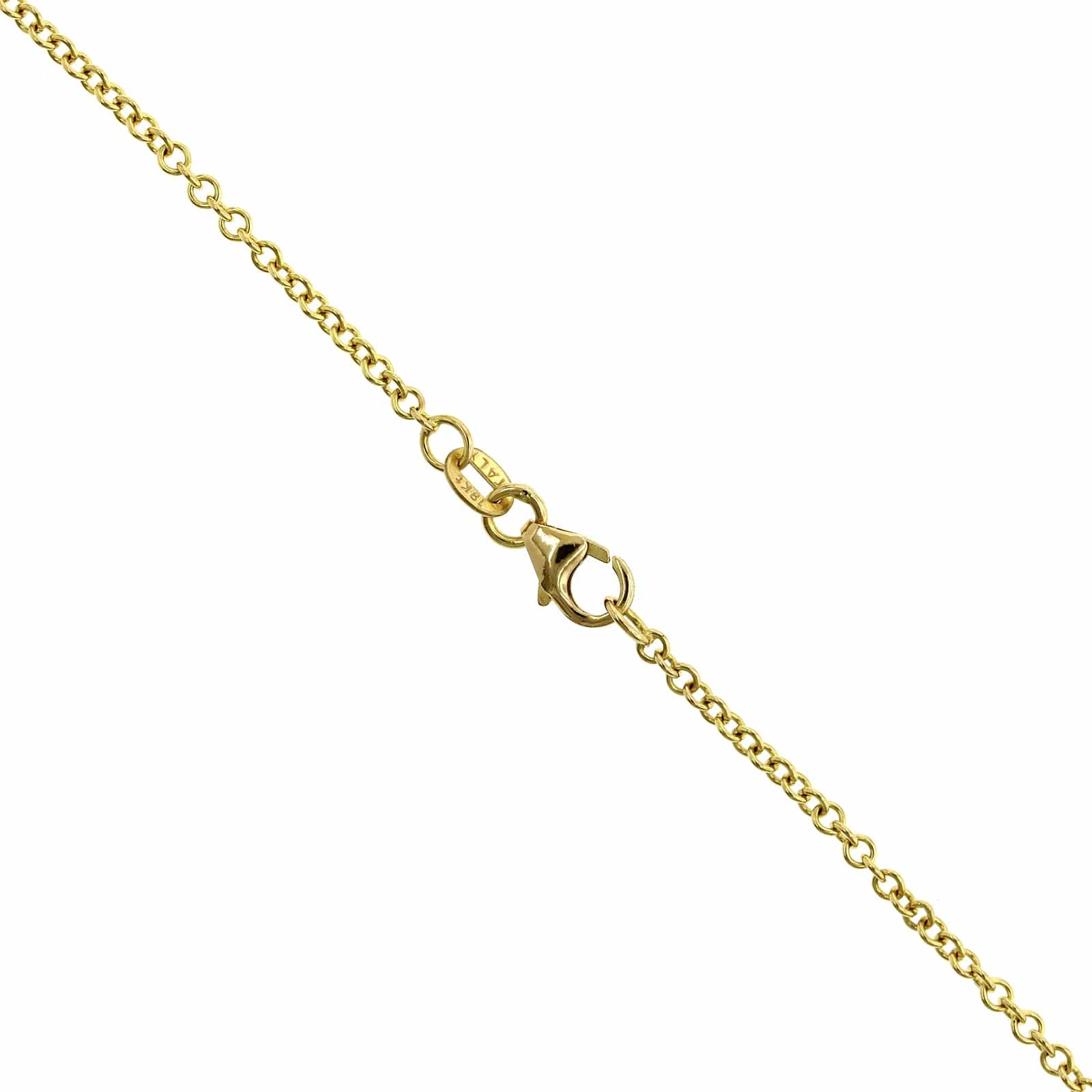18K Yellow Gold Pave Diamond Star Pendant - Image 3