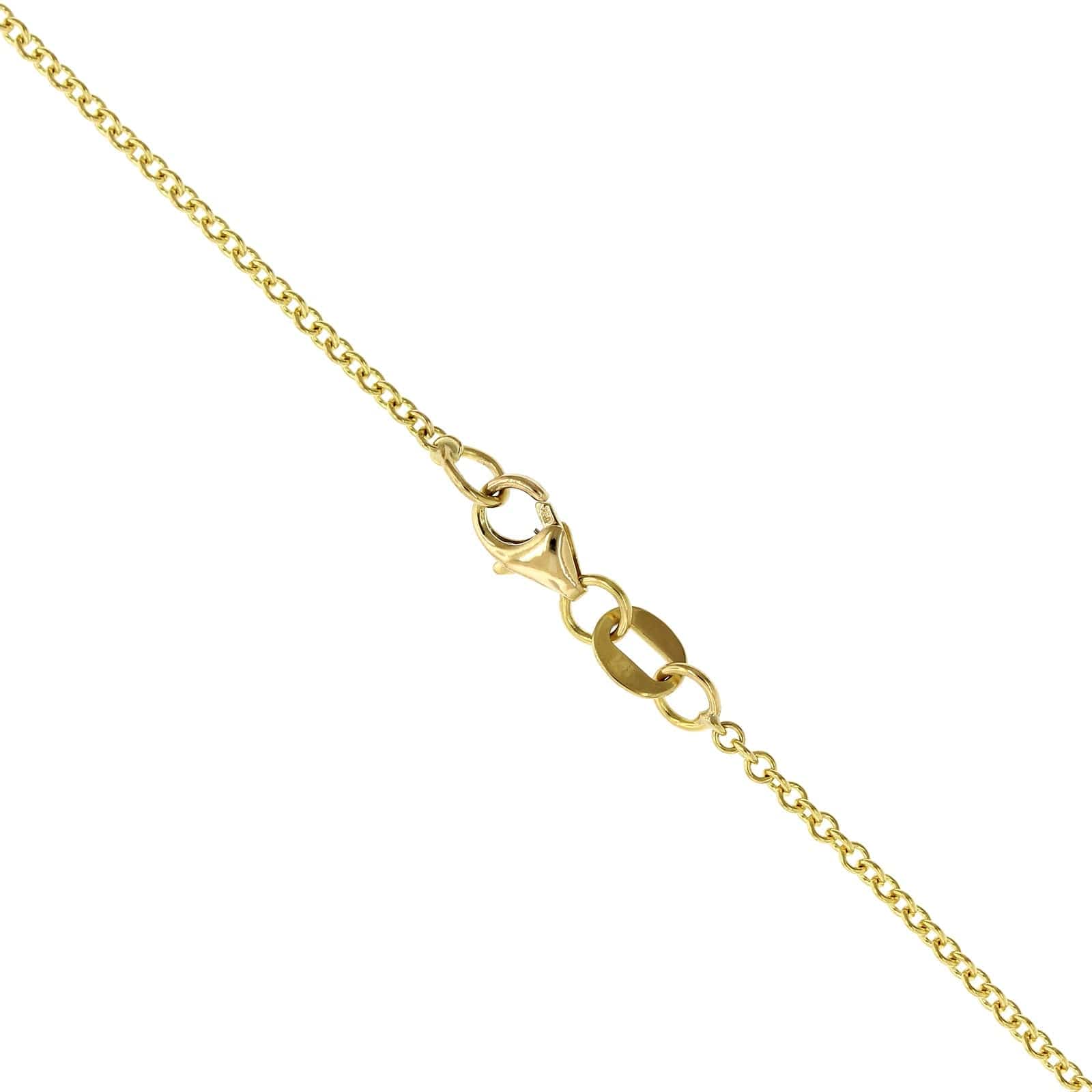 18K Yellow Gold Diamond Star Pendant Necklace - Image 3