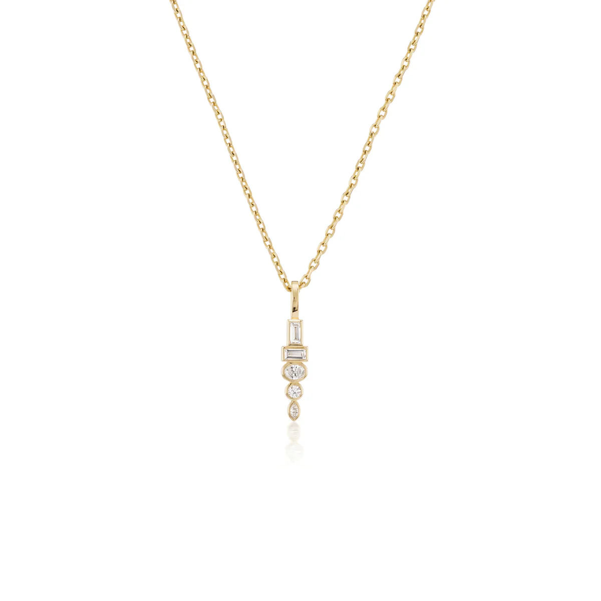 Sorellina 18K Yellow Gold Diamond Totem Pendant