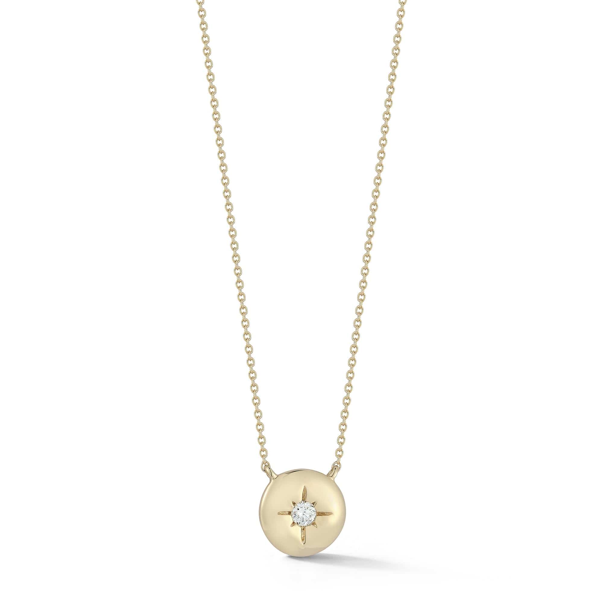Dana Rebecca 14K Yellow Gold Starburst Diamond Pendant