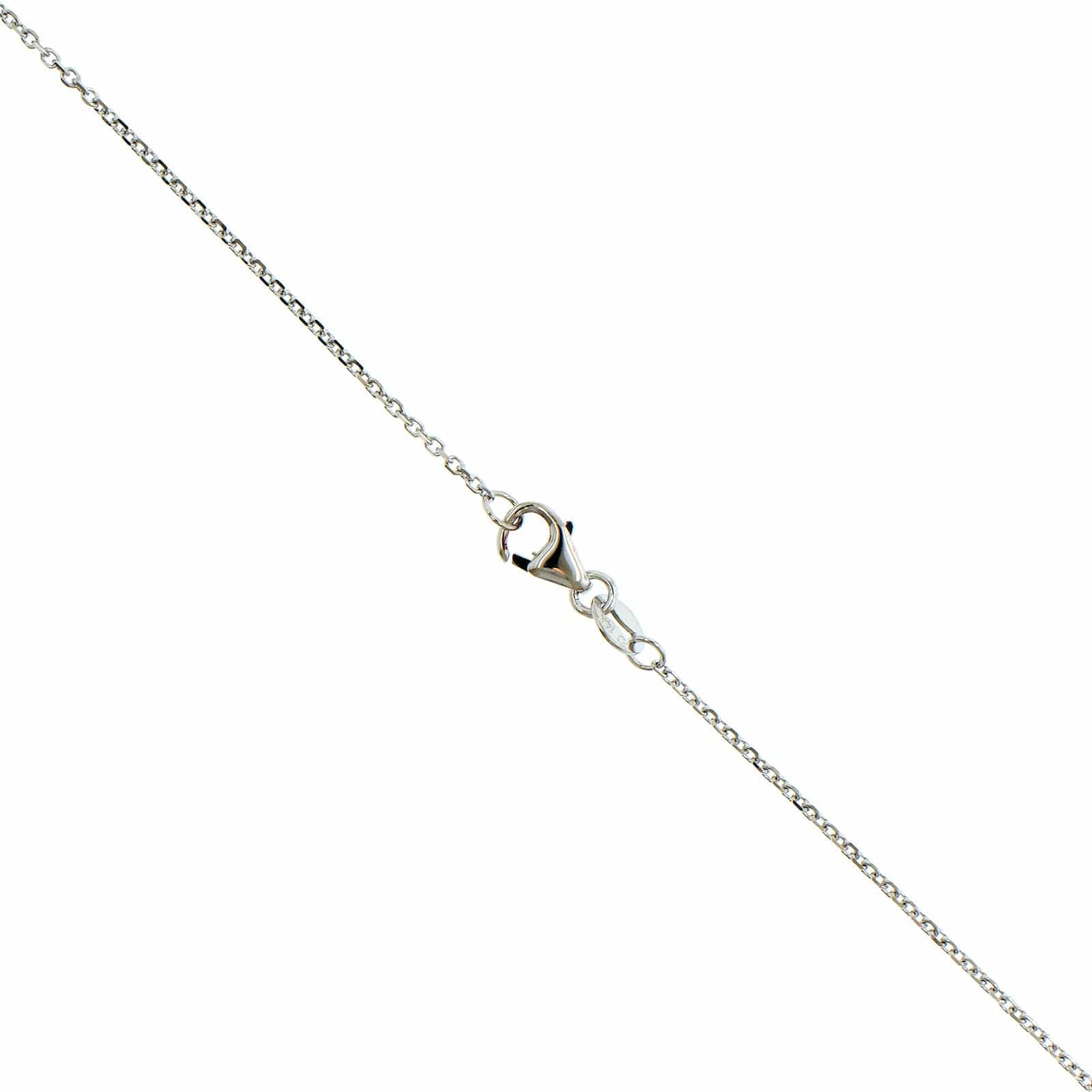 14K White Gold Graduated Diamond Necklace - Image 3