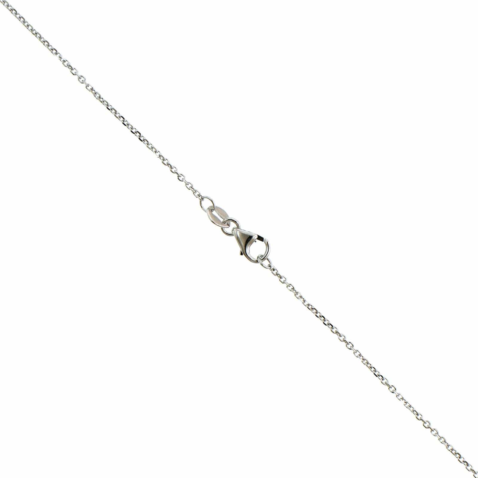 14K White Gold Graduated Diamond Necklace - Image 3