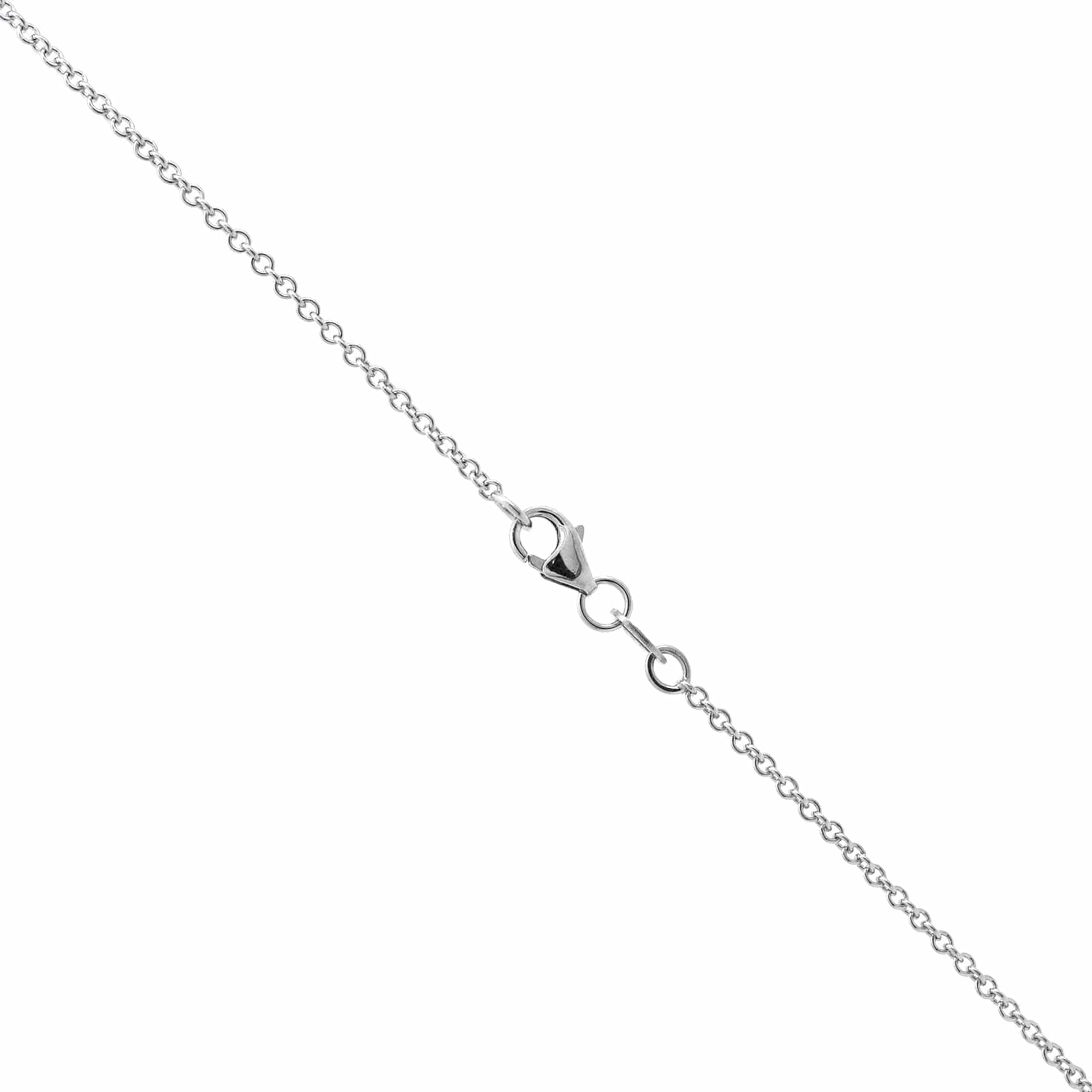 18K White Gold Kaleidoscope Diamond Pendant Necklace - Image 3