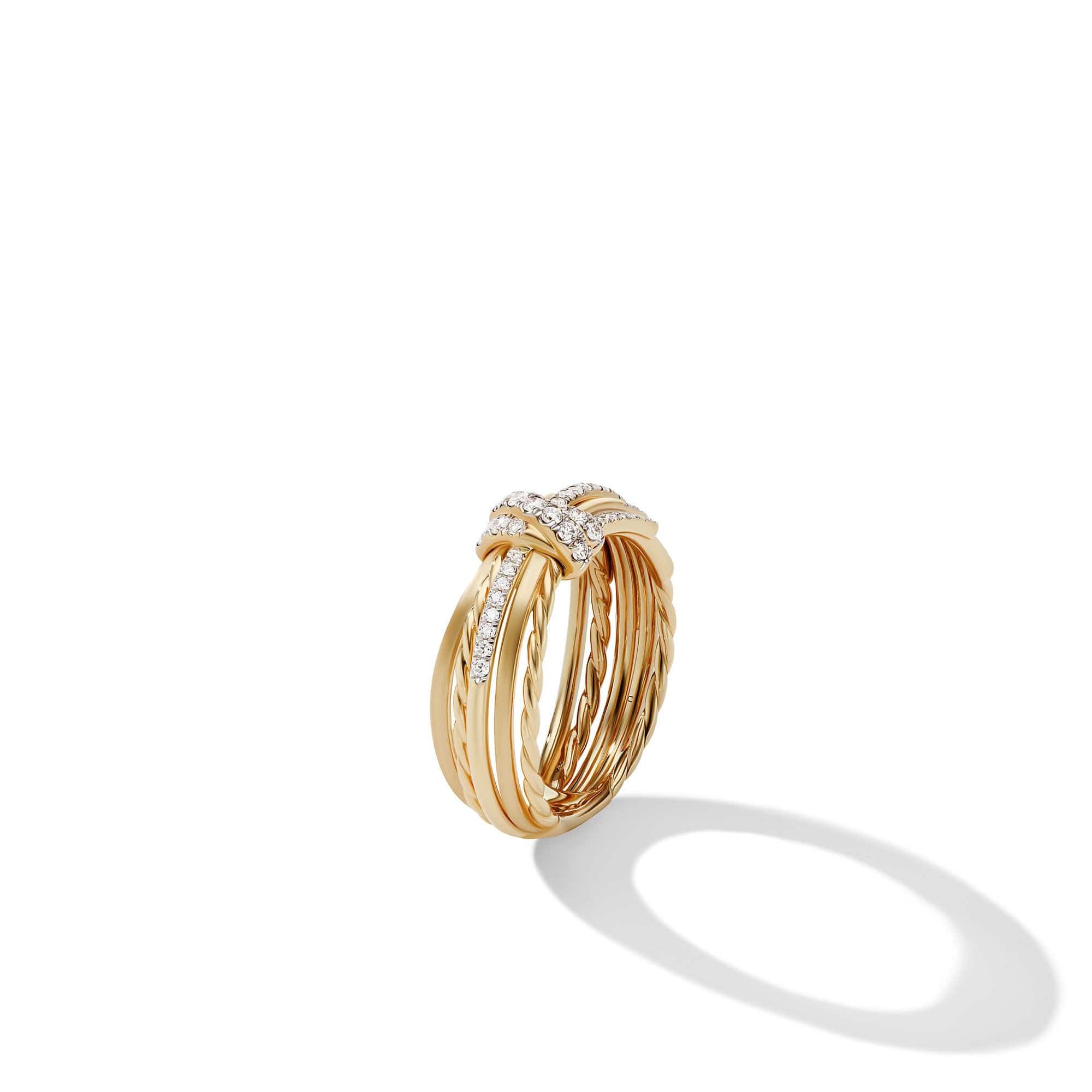 Angelika Ring in 18K Yellow Gold with Pavé Diamonds - Image 2