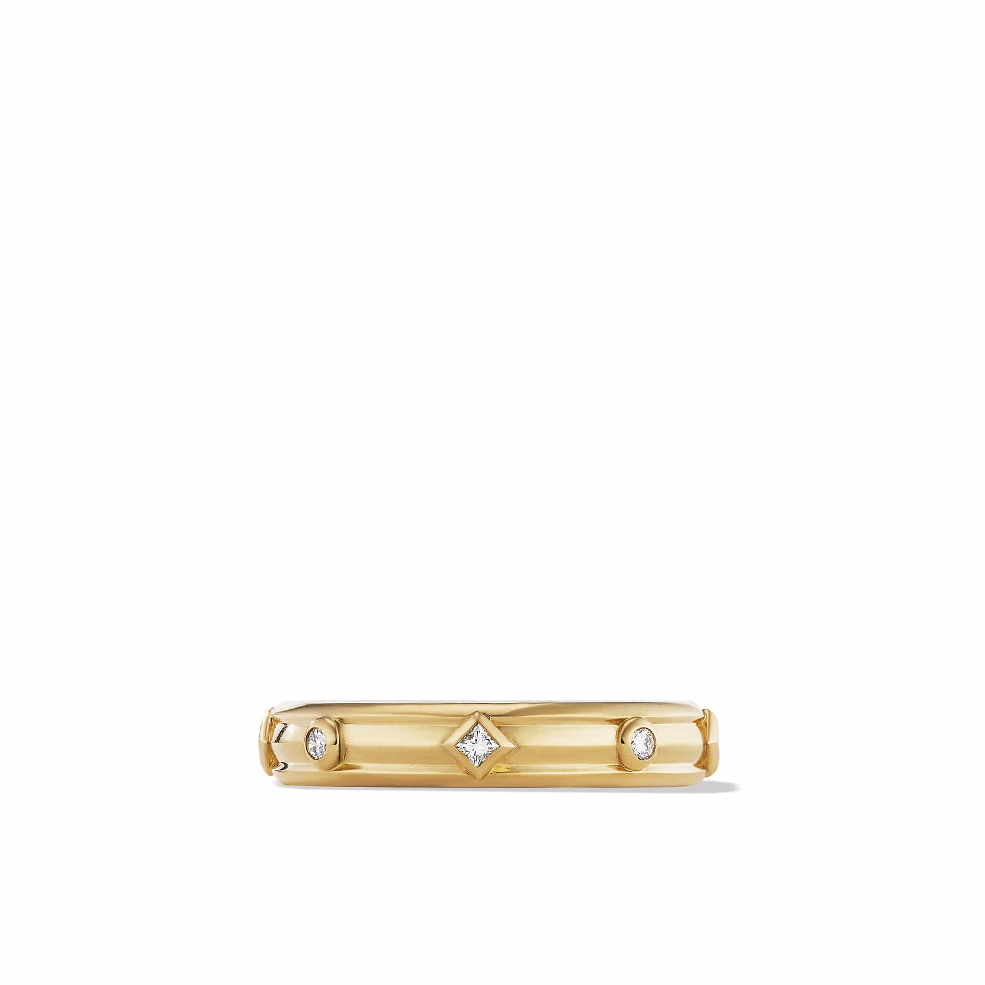 Modern Renaissance Ring in 18K Yellow Gold with Diamonds - Image 3