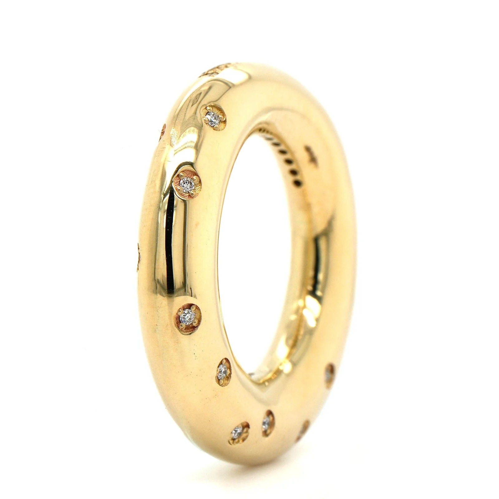 Lauren Rubinski 14K Yellow Gold Scattered Diamond Peggy Ring - Image 2