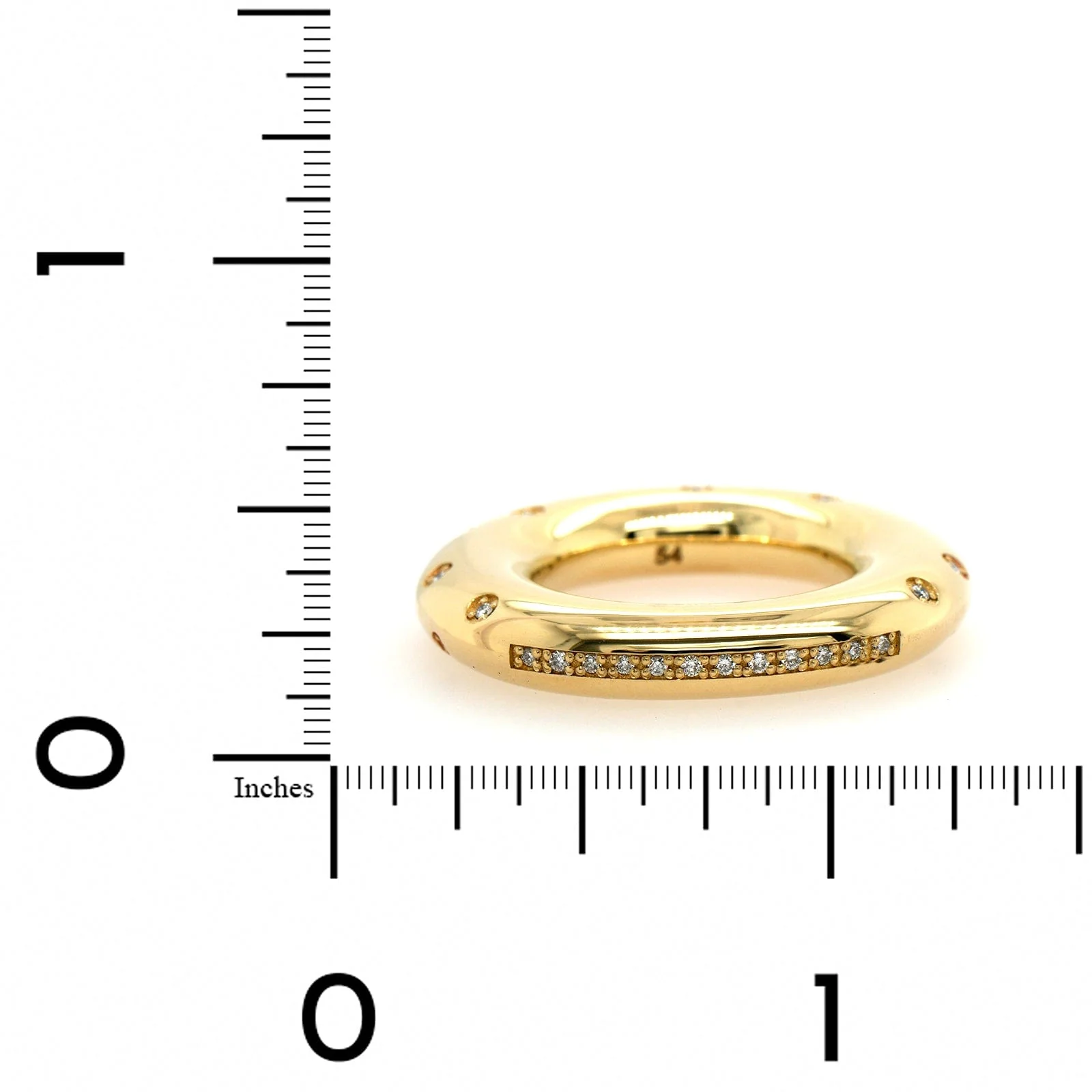 Lauren Rubinski 14K Yellow Gold Scattered Diamond Peggy Ring - Image 3
