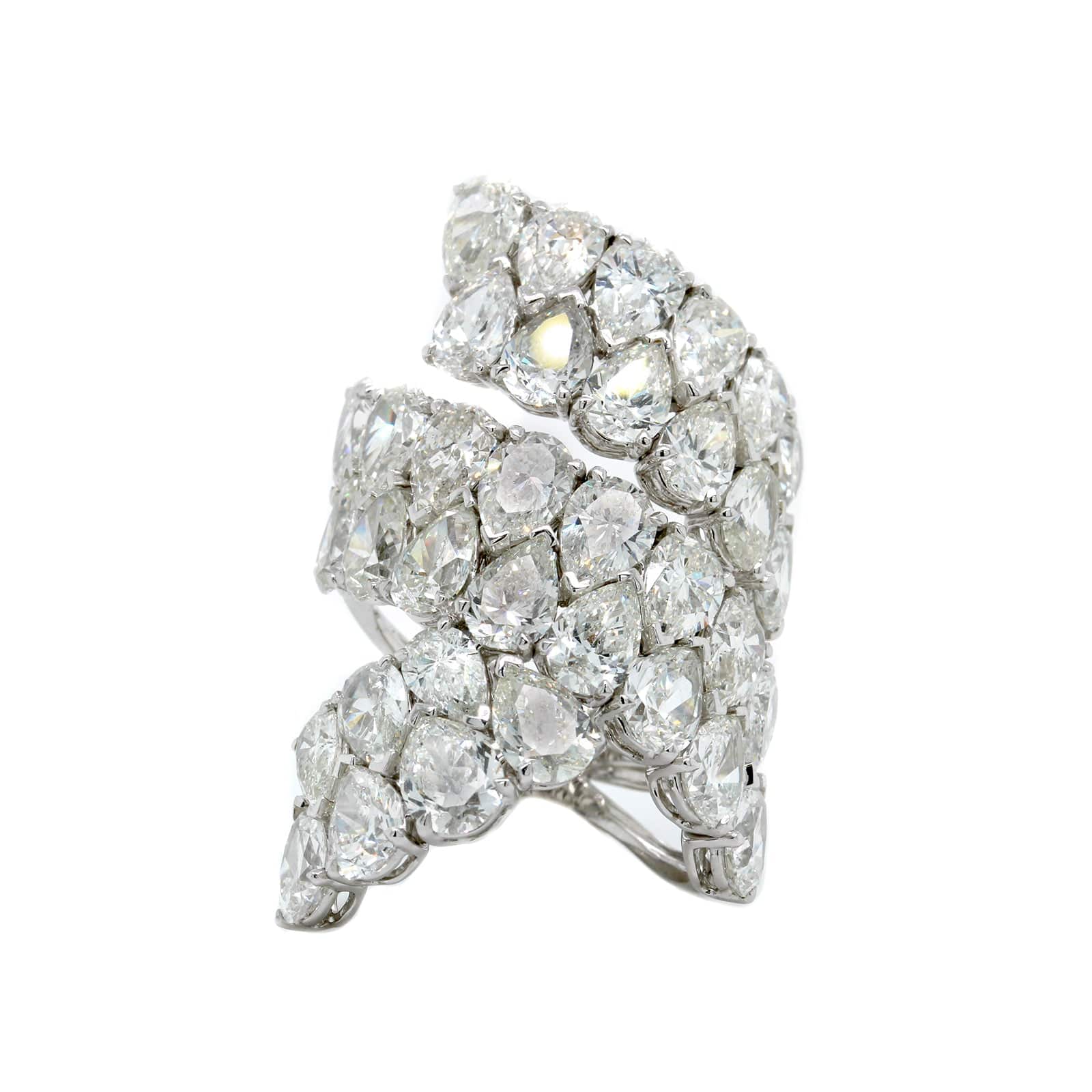 Etho Maria 18K White Gold Diamond Wrap Ring