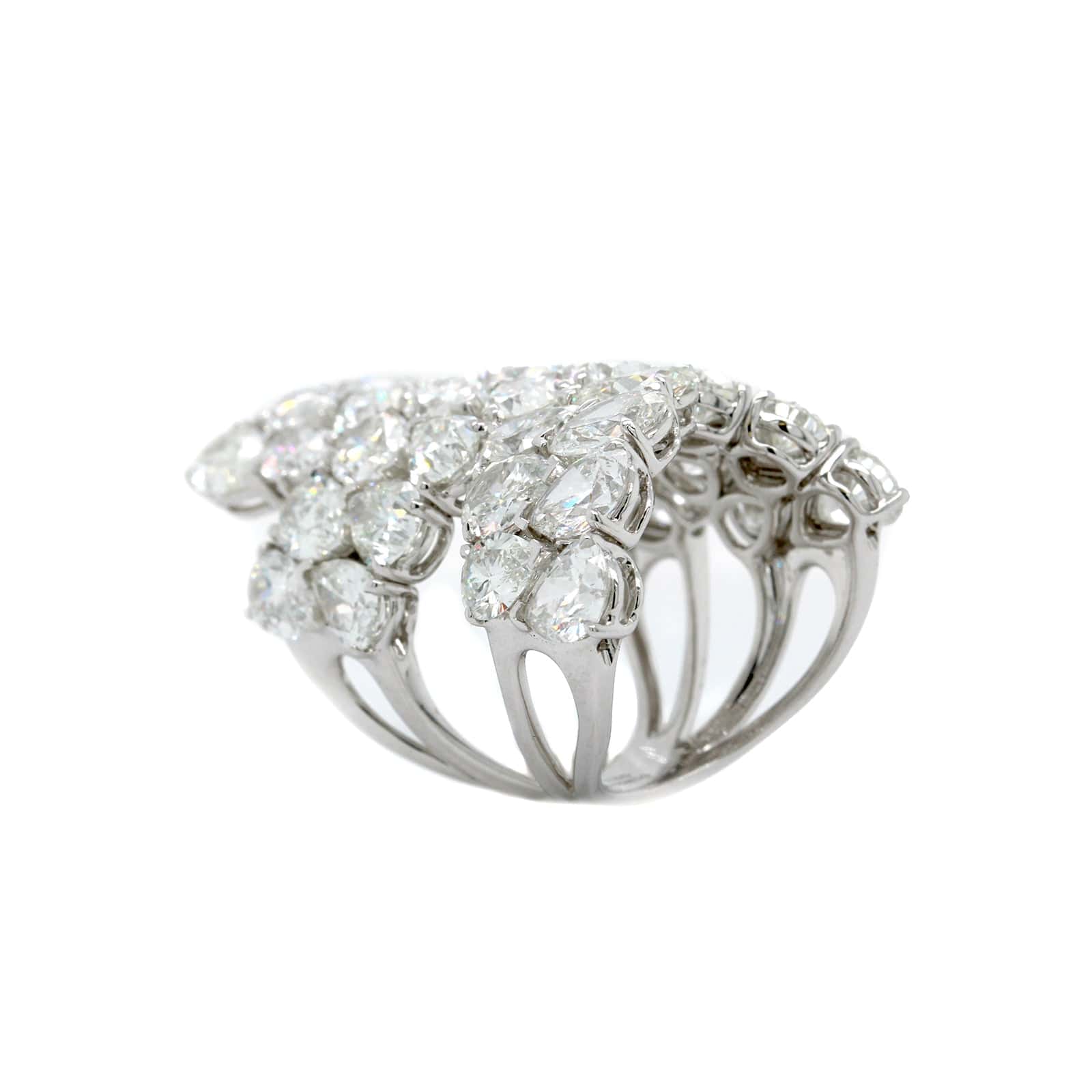 Etho Maria 18K White Gold Diamond Wrap Ring - Image 2