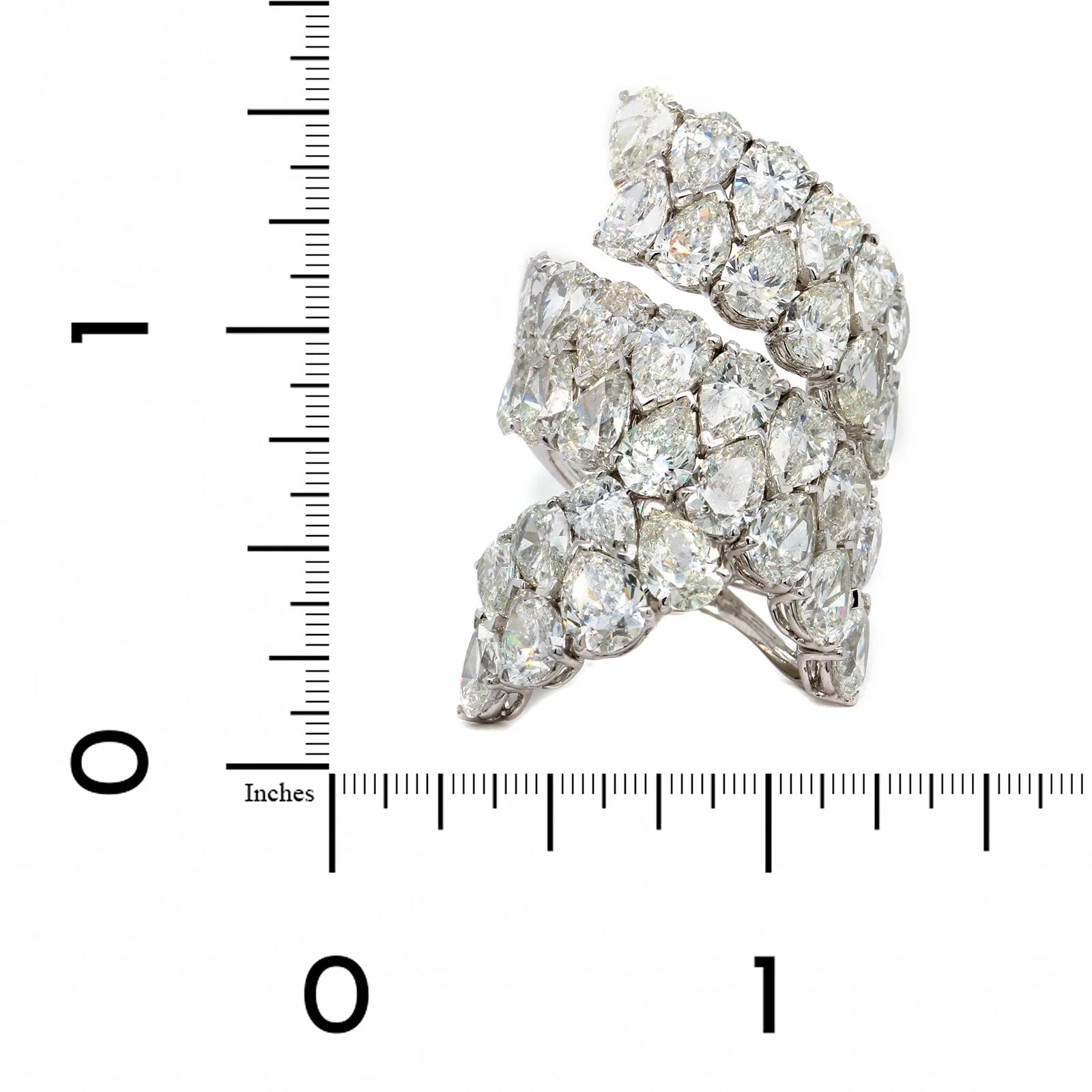 Etho Maria 18K White Gold Diamond Wrap Ring - Image 4