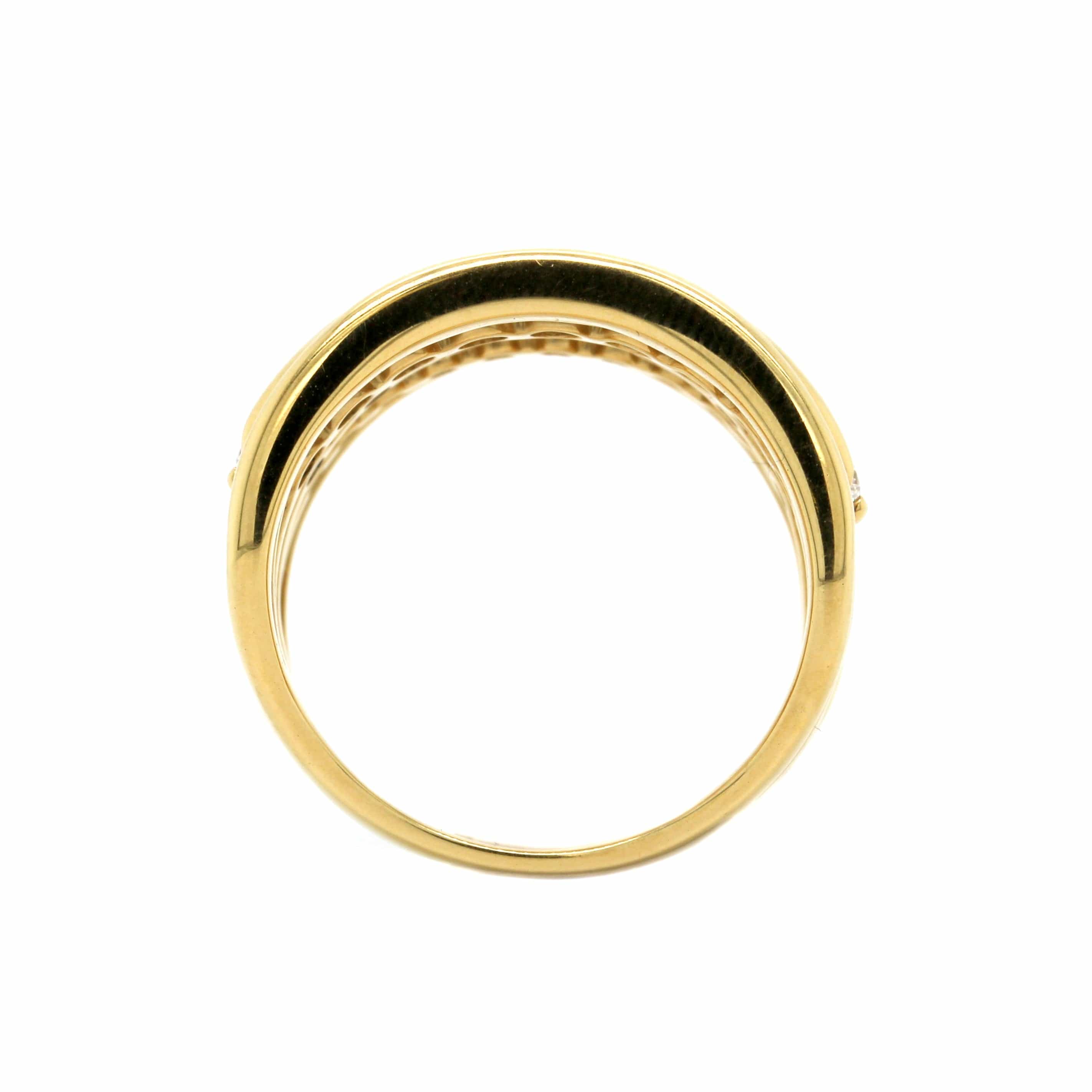 Etho Maria 18K Yellow Gold 6 Row Diamond Ring - Image 3