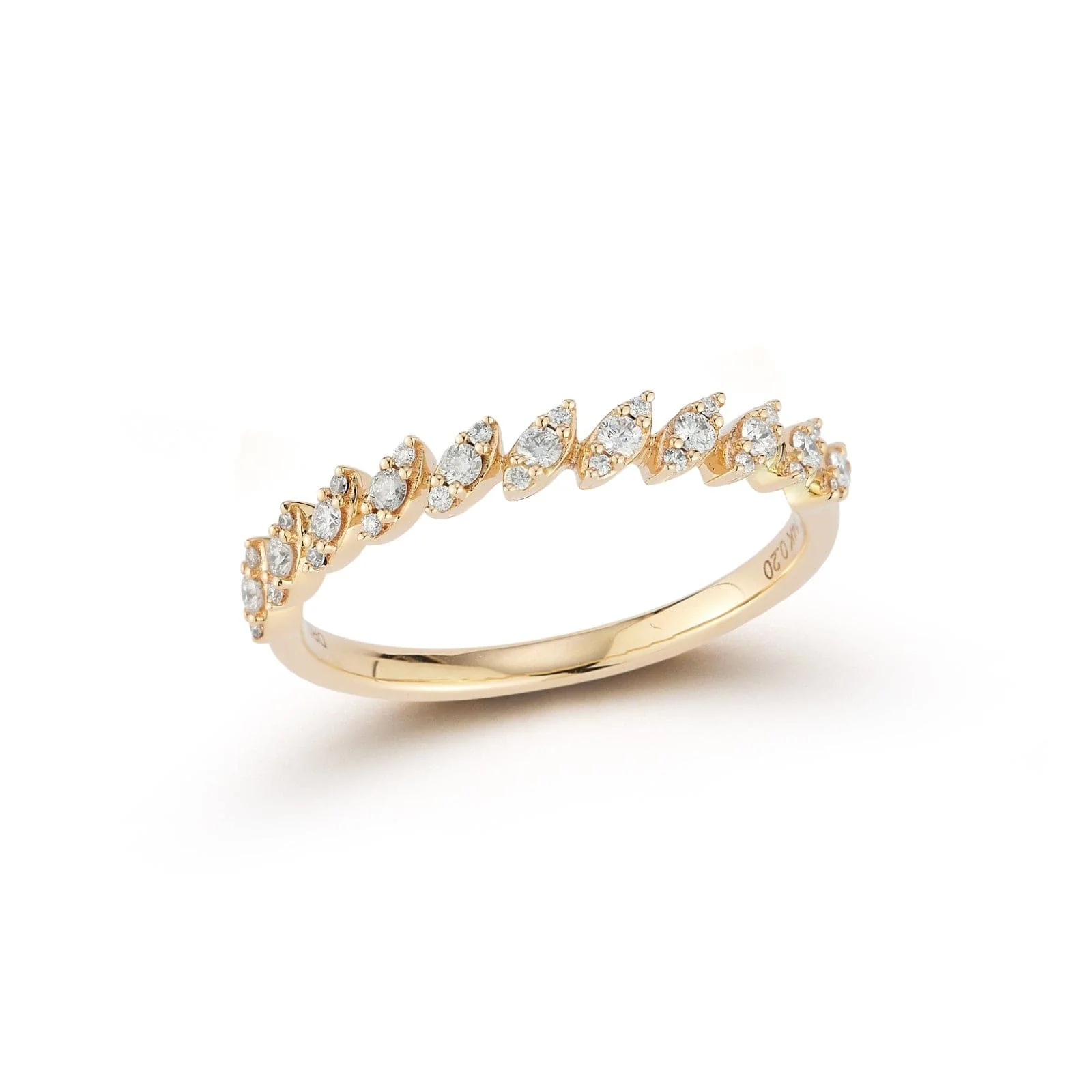 Dana Rebecca 14K Yellow Gold Sophia Ryan Slanted Marquise Diamond Ring