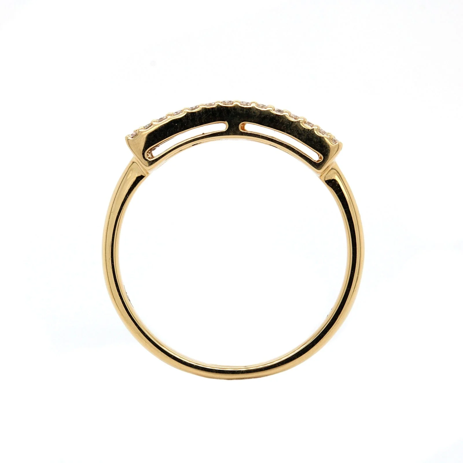 18K Yellow Gold Baguette Diamond Ring - Image 3