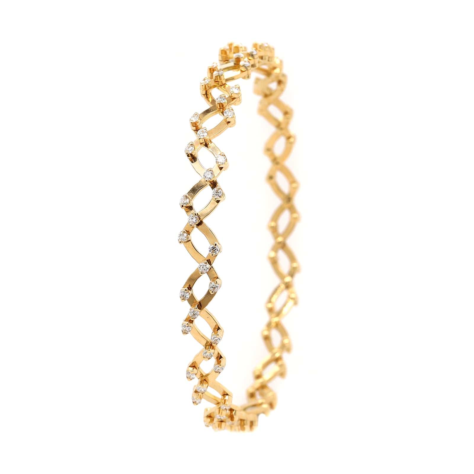 18K Yellow Gold Adjustable Diamond Ring or Bracelet - Image 4