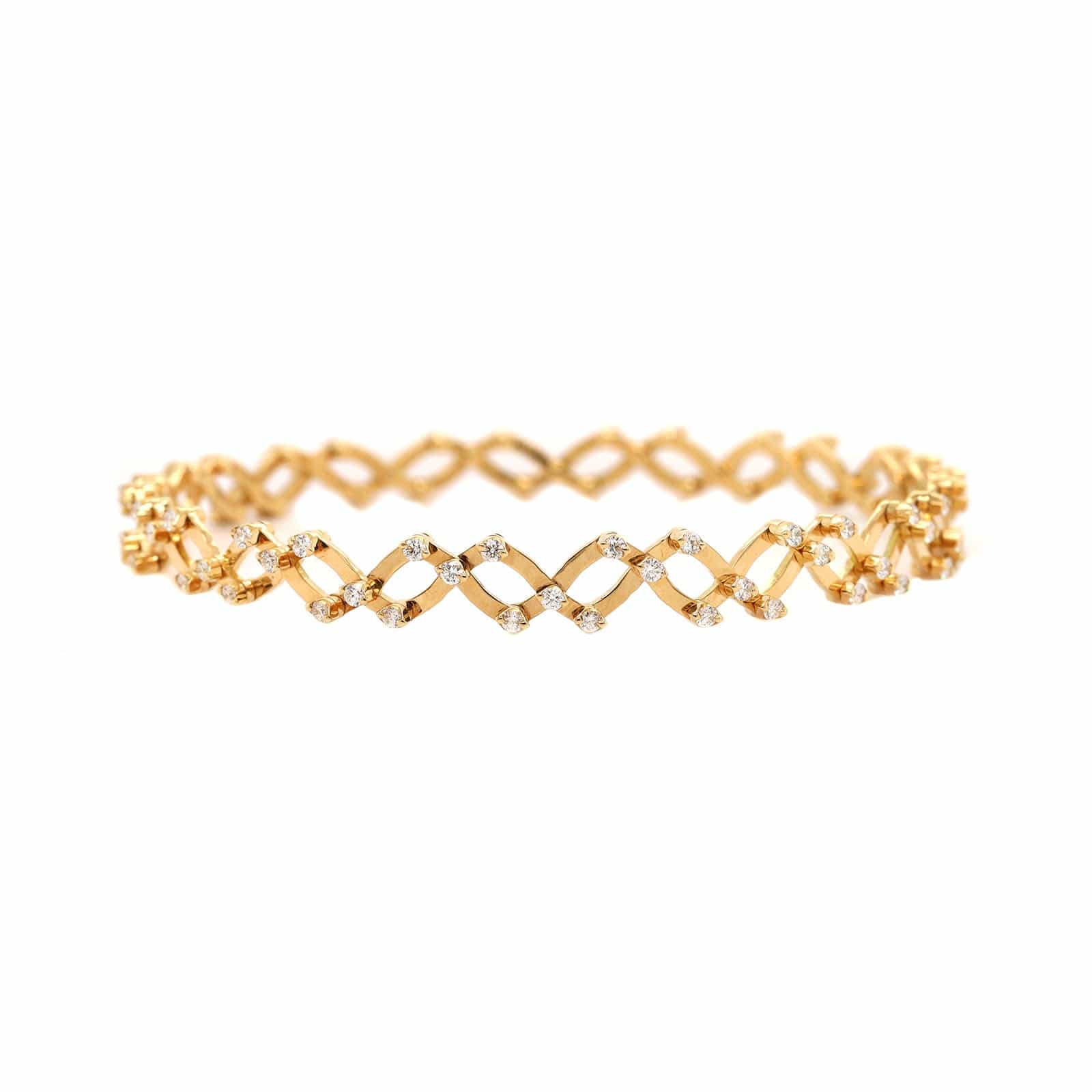 18K Yellow Gold Adjustable Diamond Ring or Bracelet - Image 9