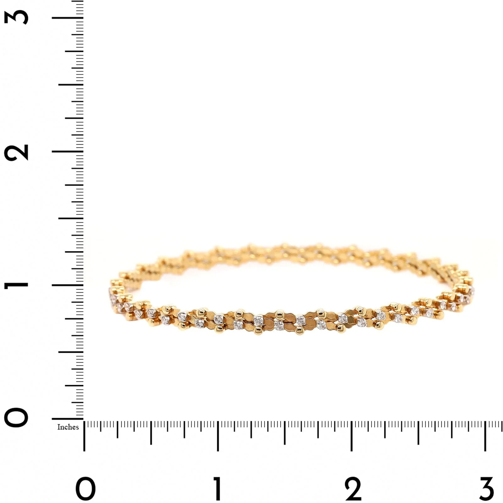 18K Yellow and White Gold Adjustable Diamond Ring or Bracelet - Image 7