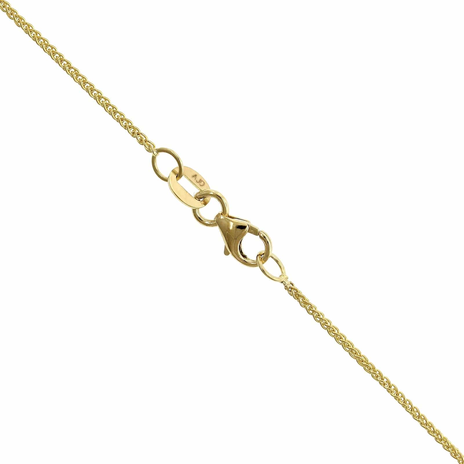 18K Yellow Gold Bezel Set Diamond Pendant - Image 3