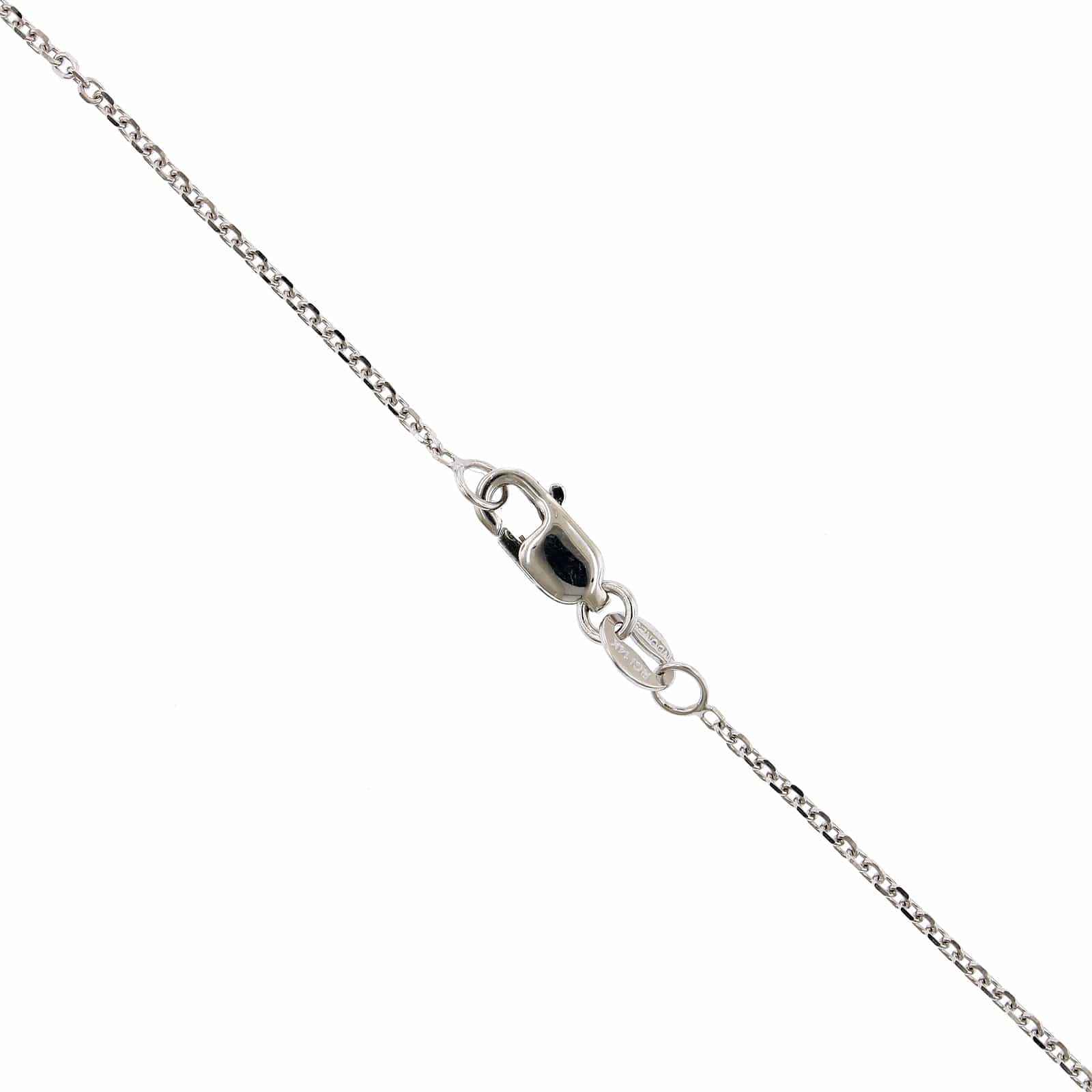 14k White Gold 3 Prong Solitaire Diamond Pendant - Image 3