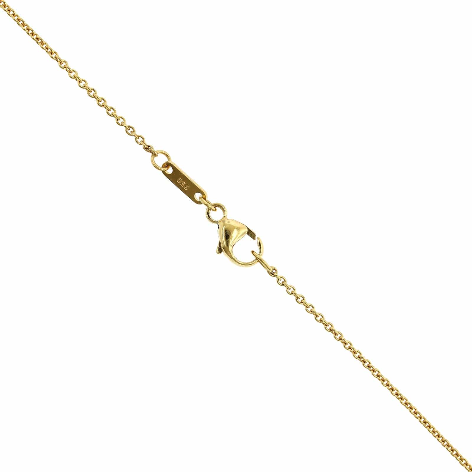 18K Yellow Gold Ruby and Diamond Pendant - Image 3