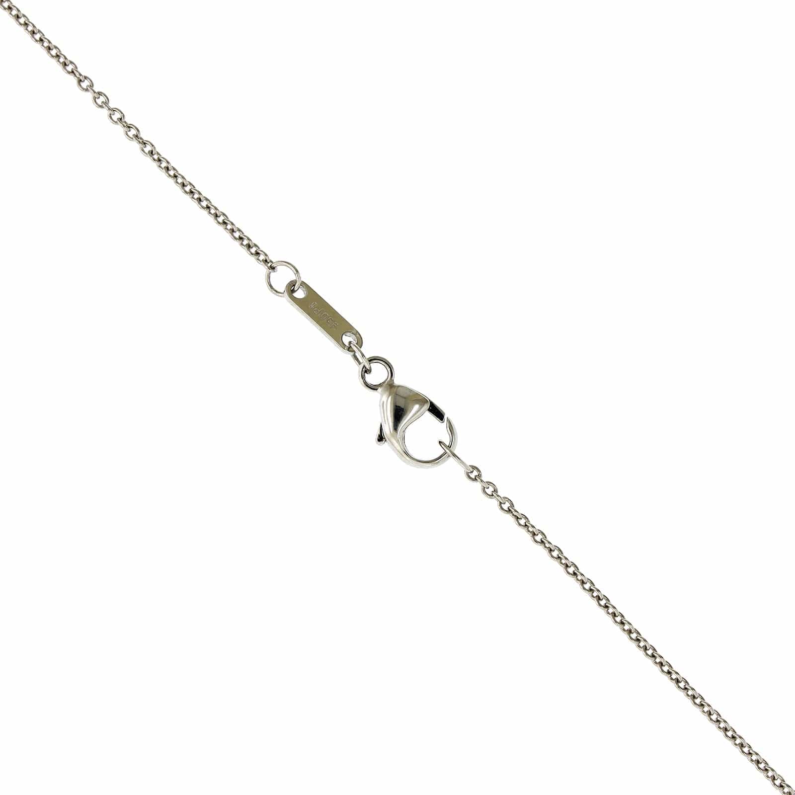 Platinum Ruby and Diamond Pendant Necklace - Image 3