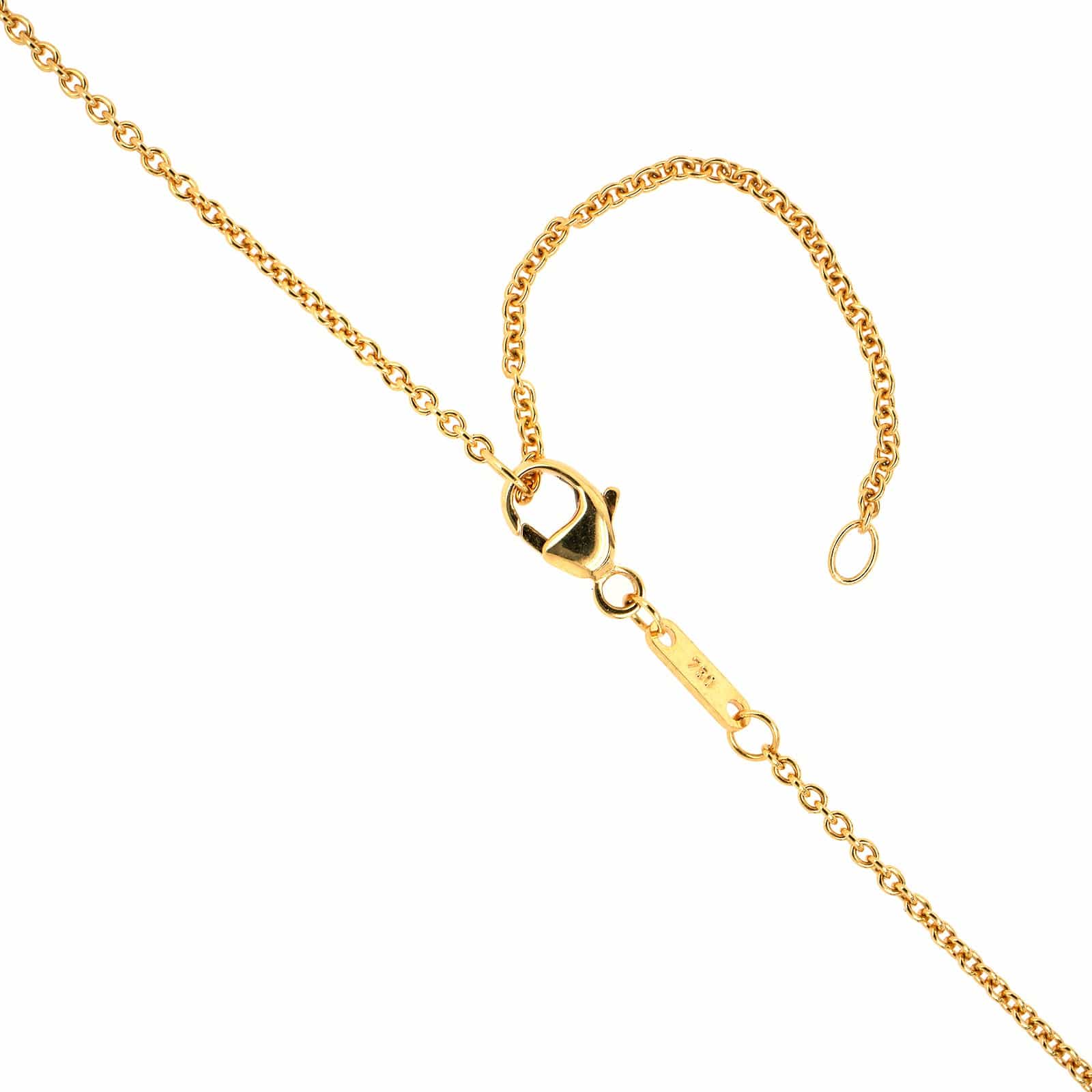 18K Yellow Gold & Platinum Diamond & Ruby Necklace - Image 3