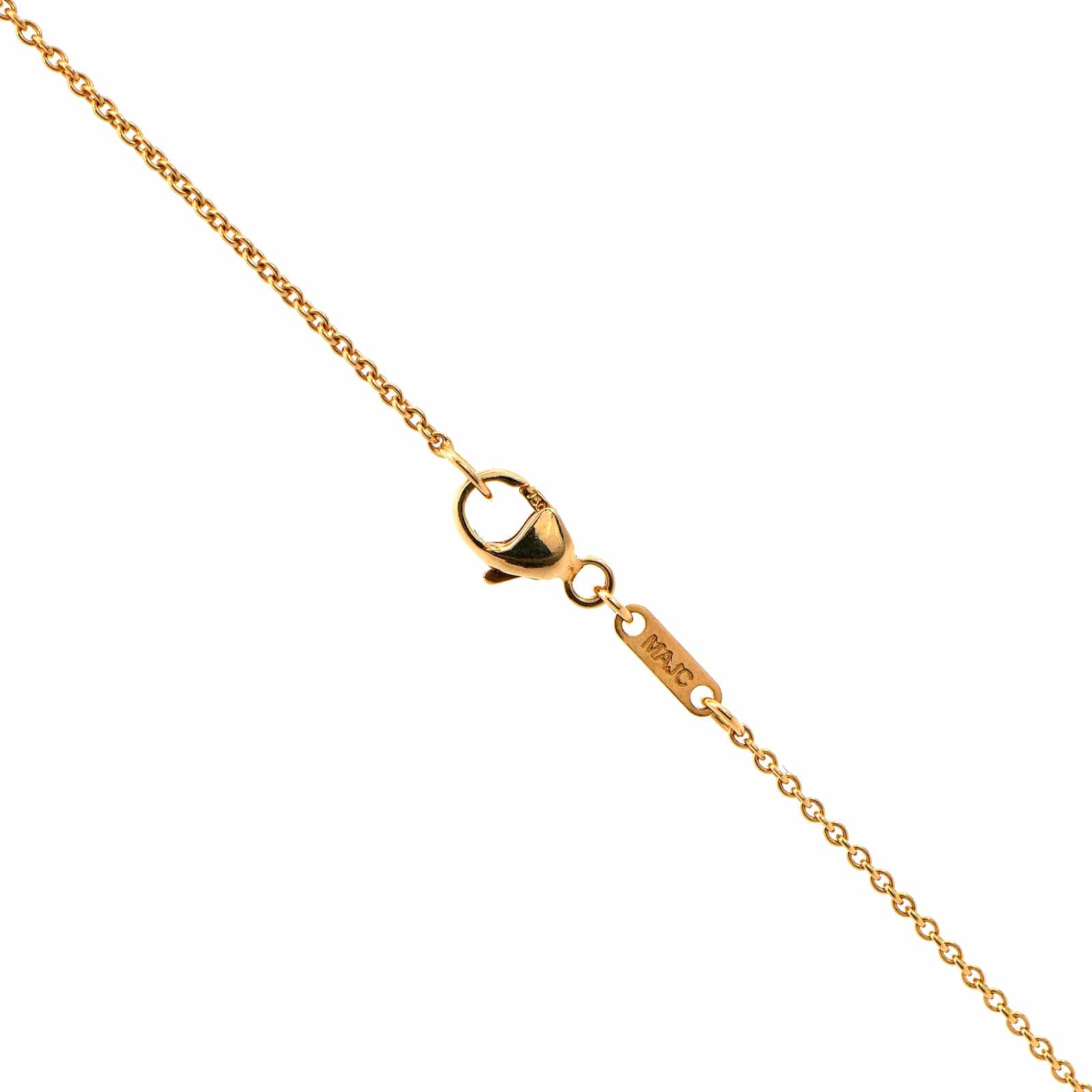 18K Yellow Gold Ruby and Diamond Pendant Necklace - Image 3