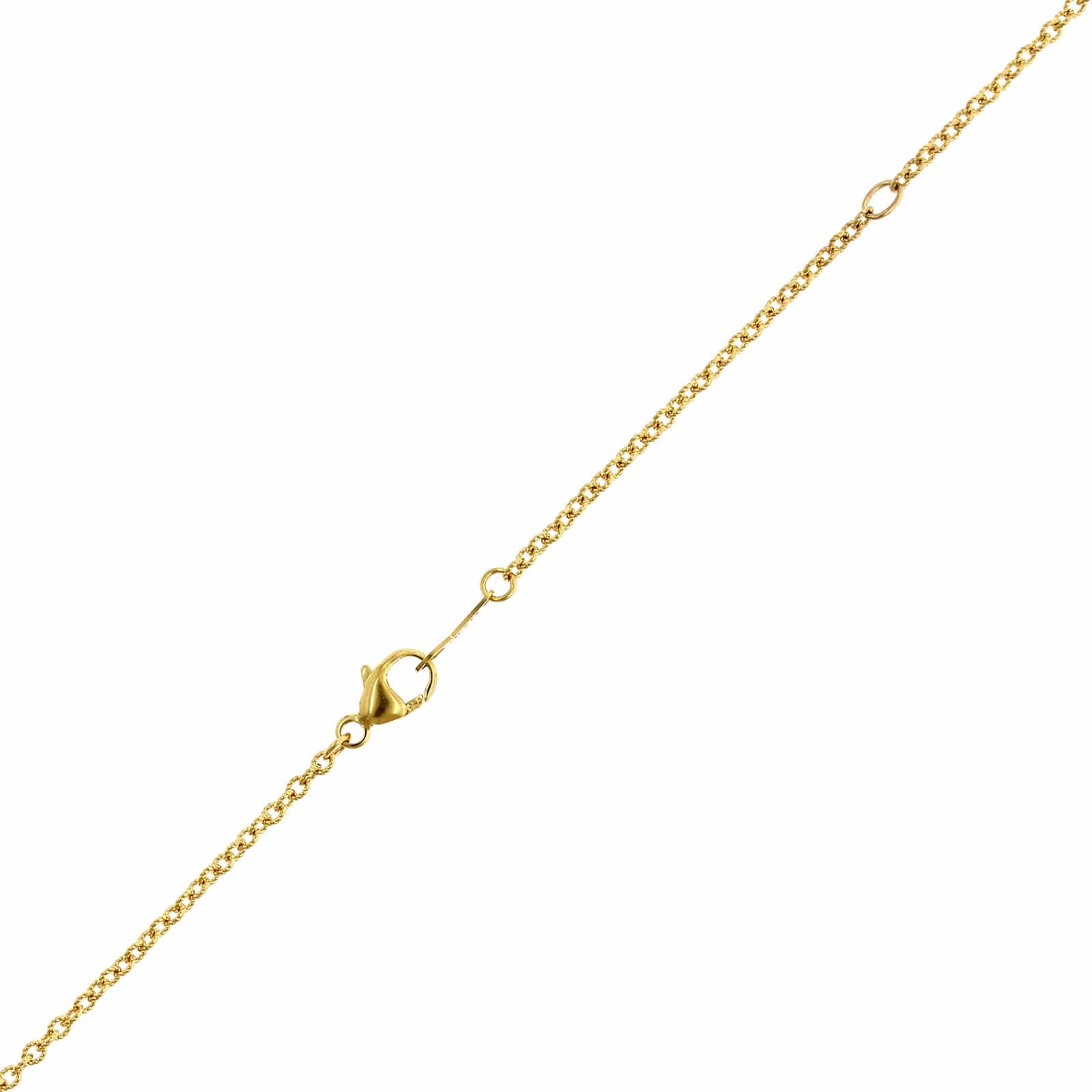 18K Yellow Gold & Platinum Diamond & Ruby Necklace - Image 3