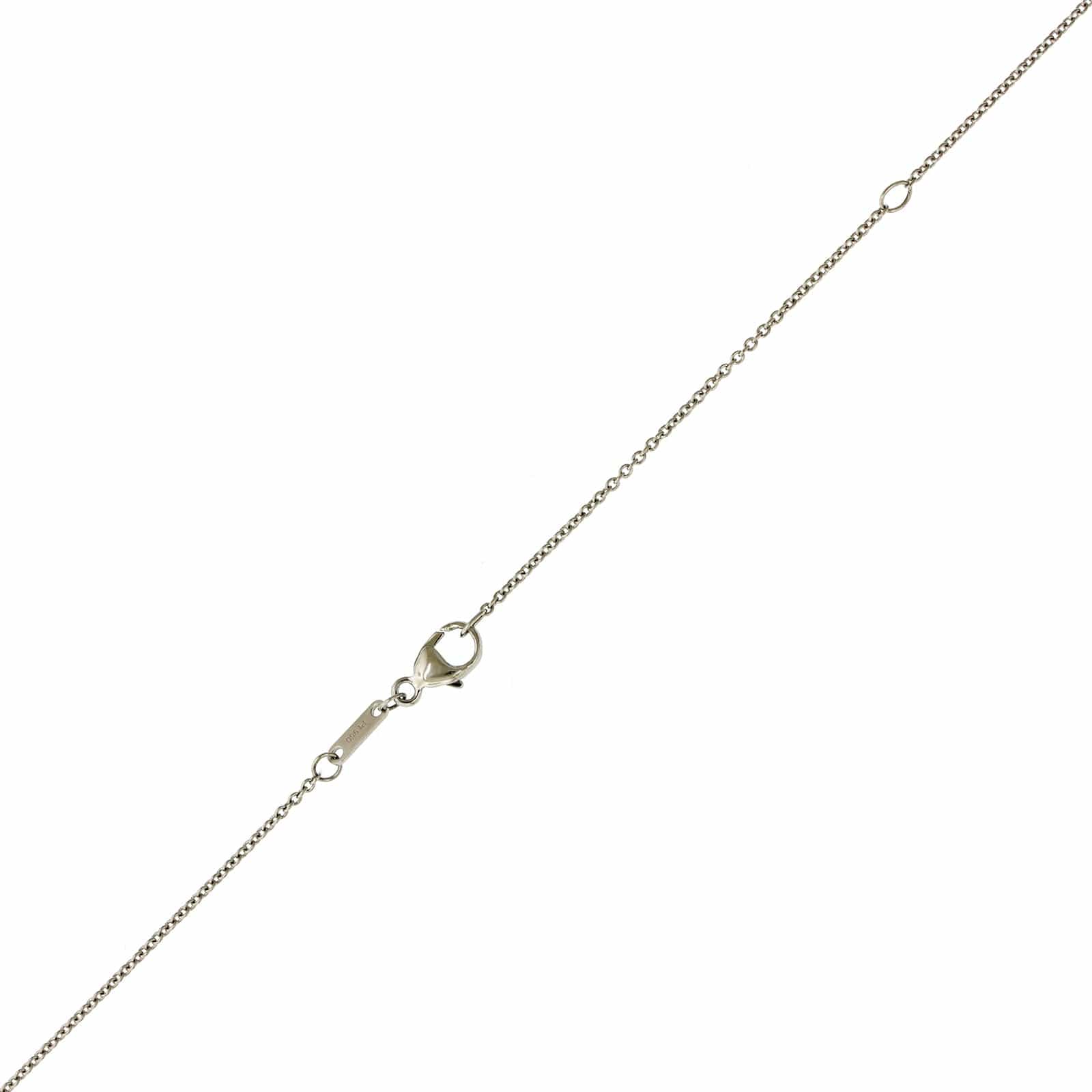 Platinum & 18K Yellow Gold Diamond Halo & Ruby Necklace - Image 3