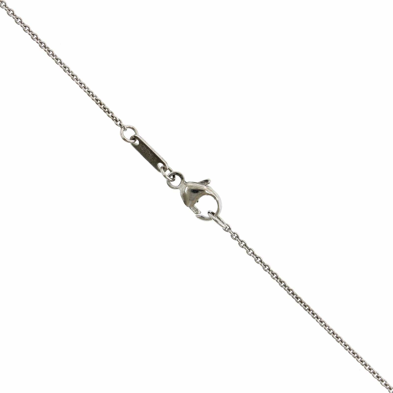Platinum Sapphire and Diamond Pendant - Image 3