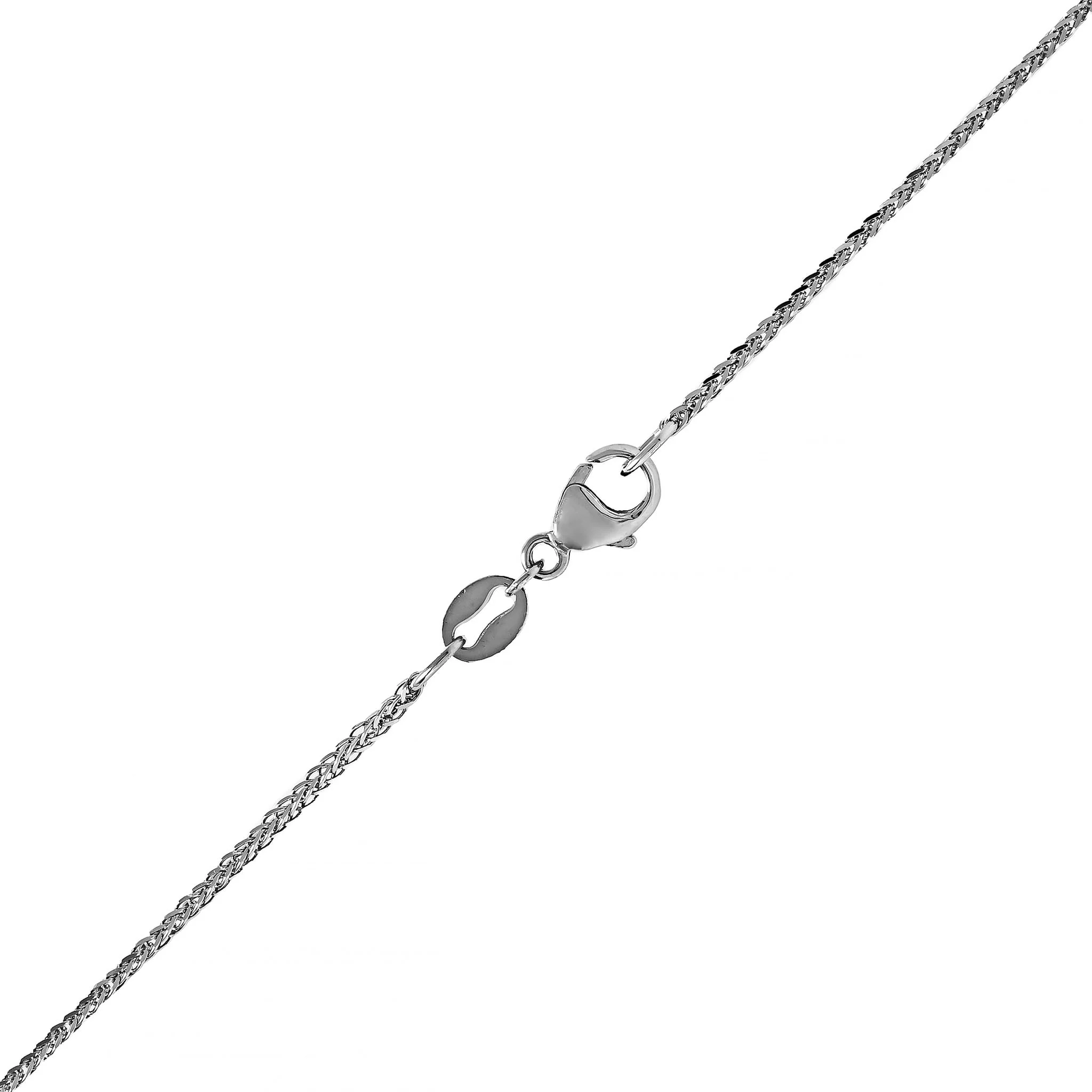Platinum Oval Sapphire and Diamond Circle Pendant Necklace - Image 3