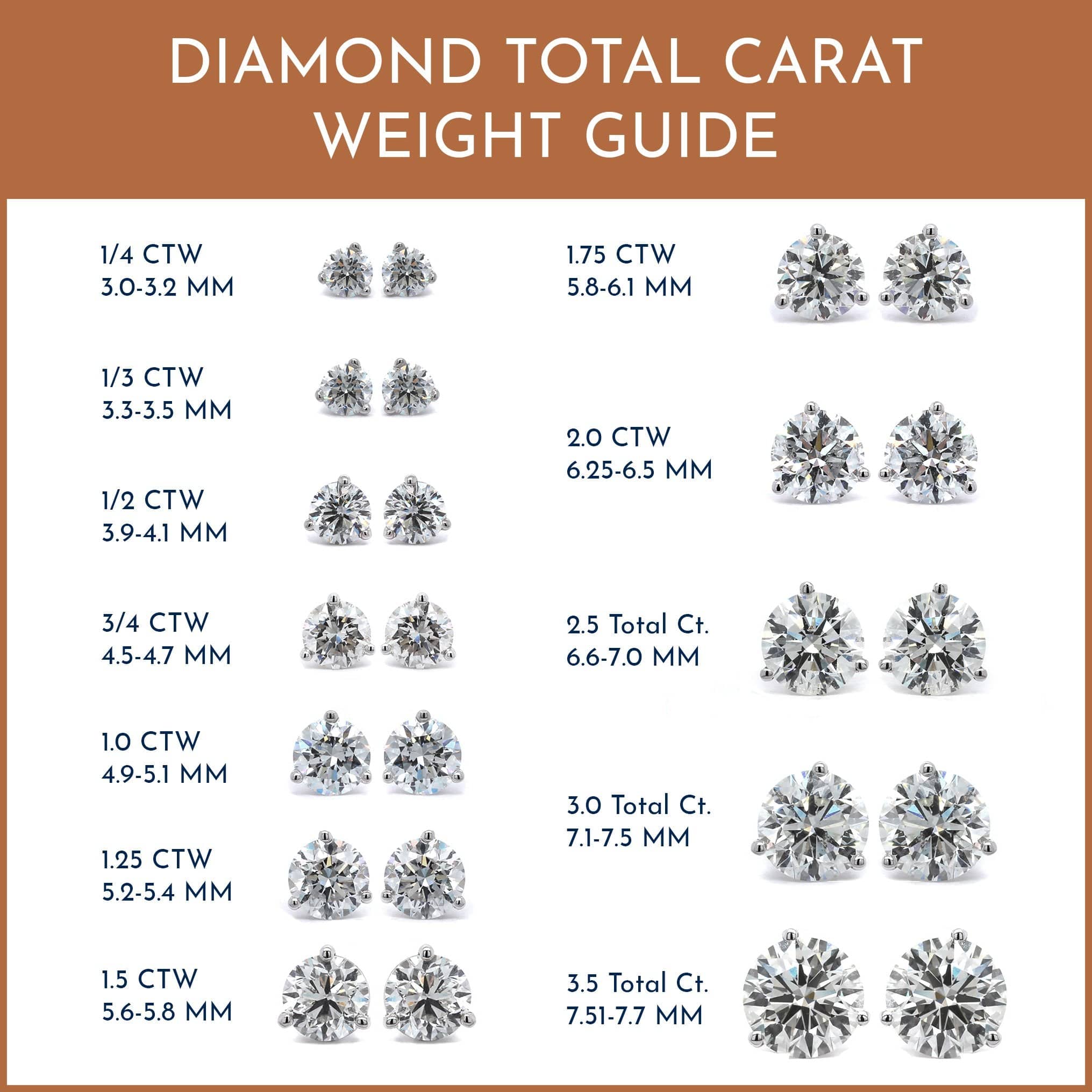 14K White Gold 1/3CTW Diamond Stud Earrings - Image 4