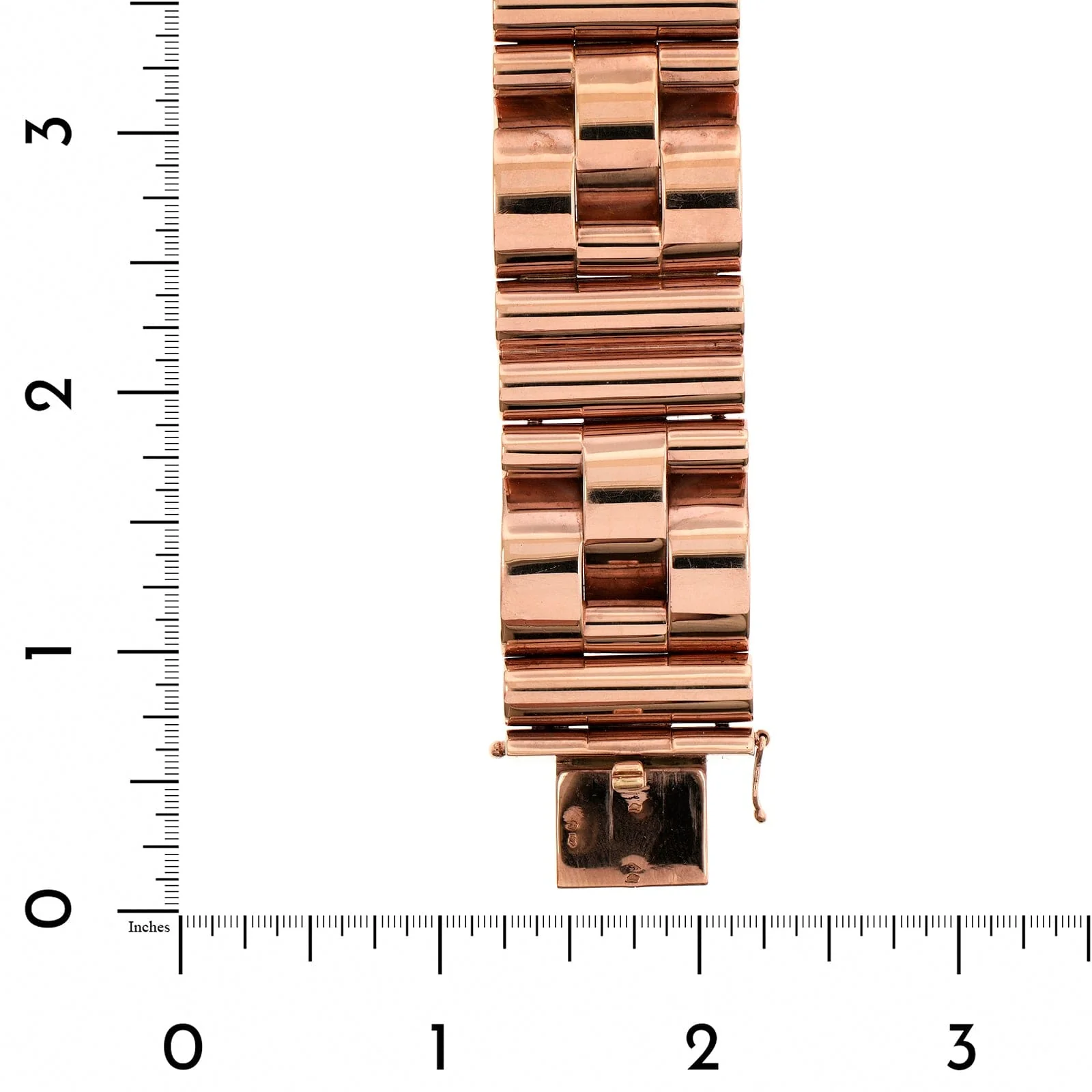 Eclat Jewels 18K Rose Gold Retro French Bracelet - Image 3