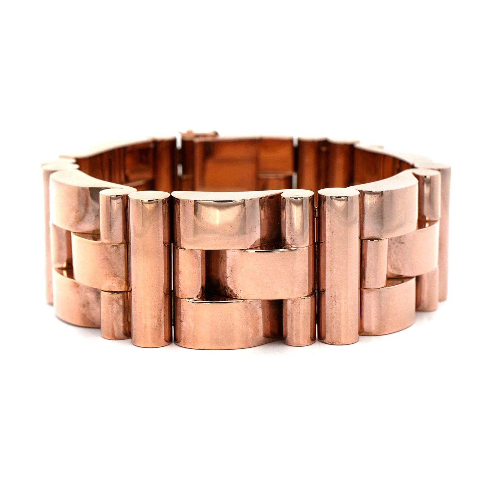 Eclat Jewels 18K Rose Gold Retro French Bracelet - Image 4