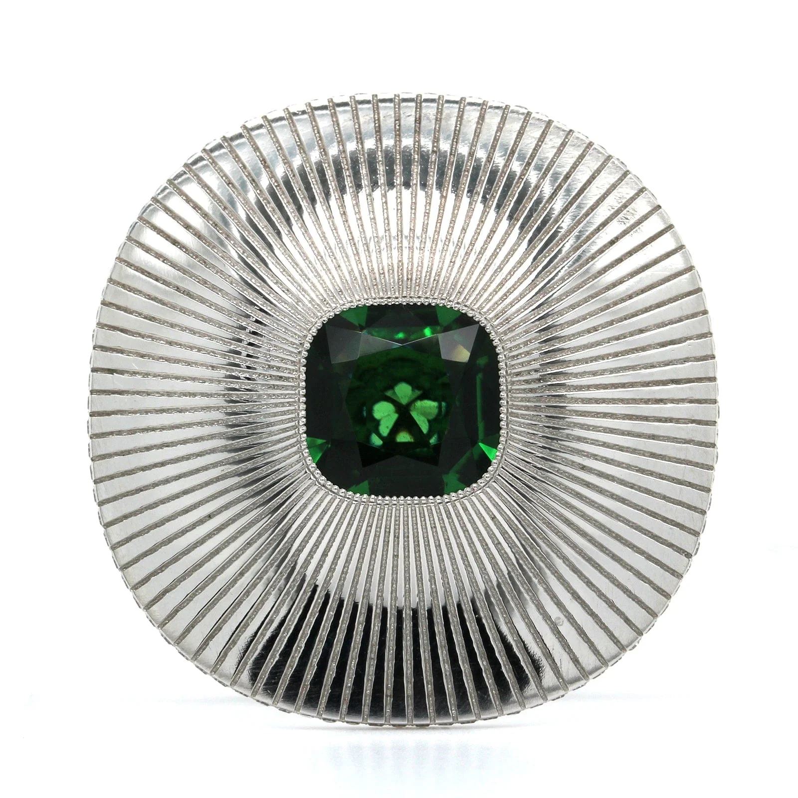 Eclat Jewels 18K White Gold Chrome Tourmaline Disc Ring - Image 5