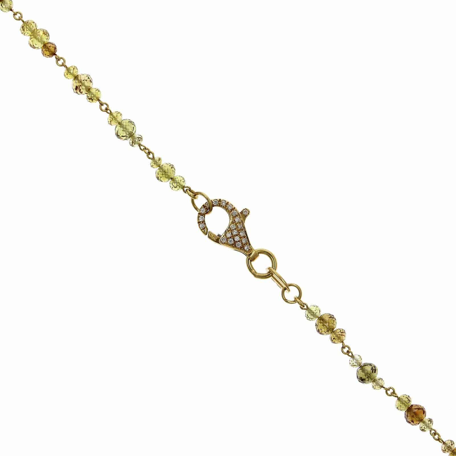 Eclat Jewels 18K Yellow Gold Fancy Colored Diamond Necklace - Image 3