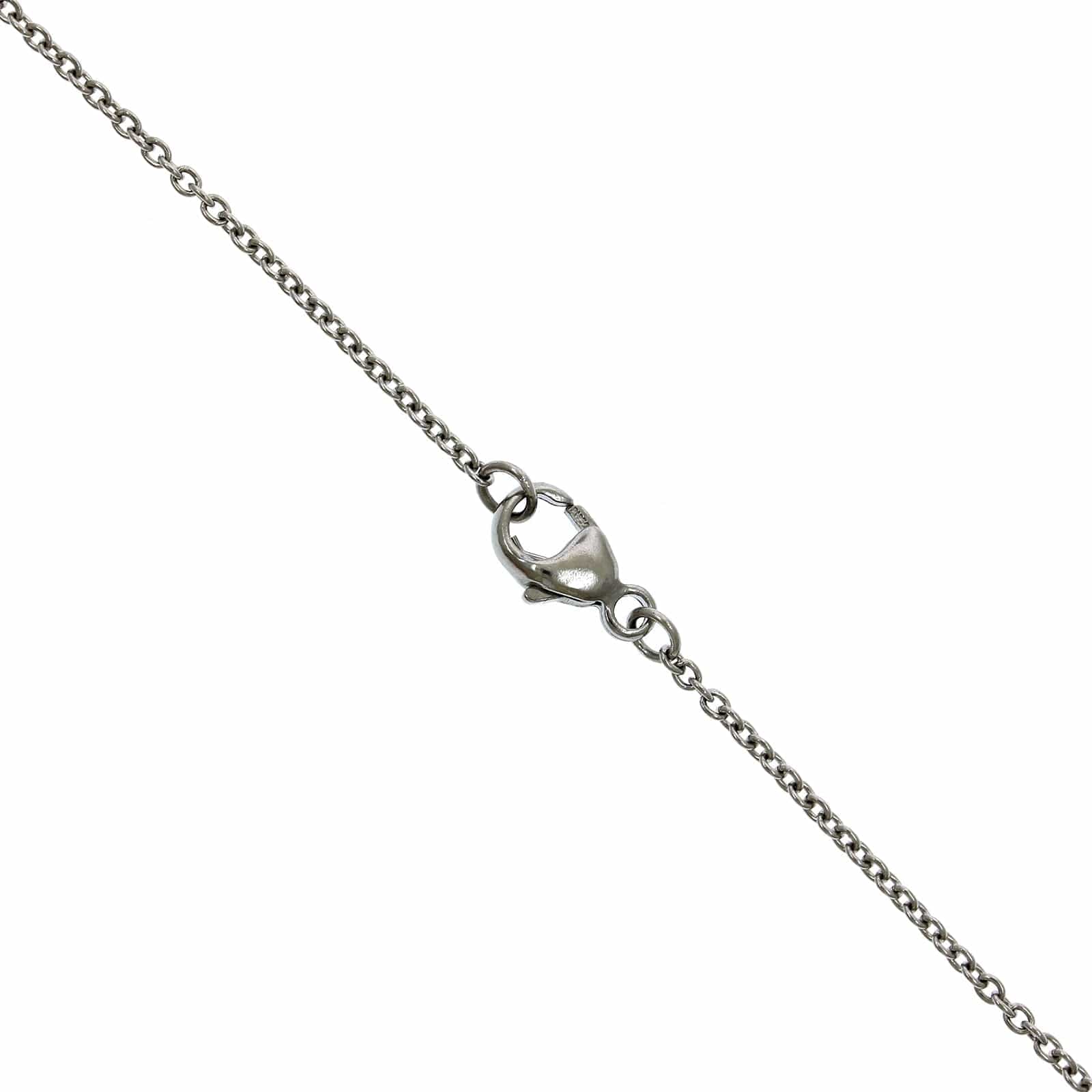 Eclat Jewels Platinum Conch Pearl Diamond Bail Necklace - Image 2